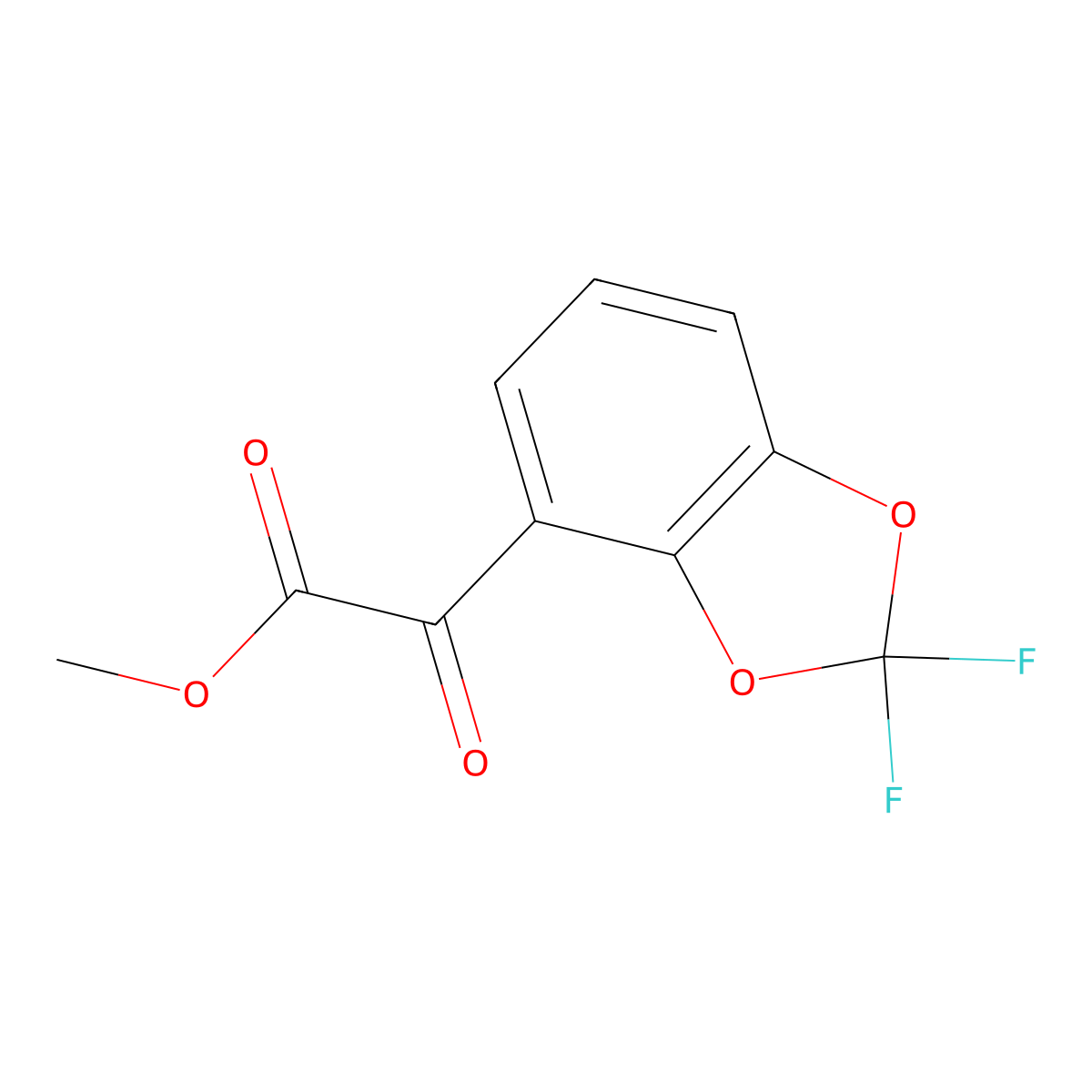 Methyl 2-(2,2-difluorobenzo[d][1,3]dioxol-4-yl)-2-oxoacetate molecular structure, CAS 2114020-82-3