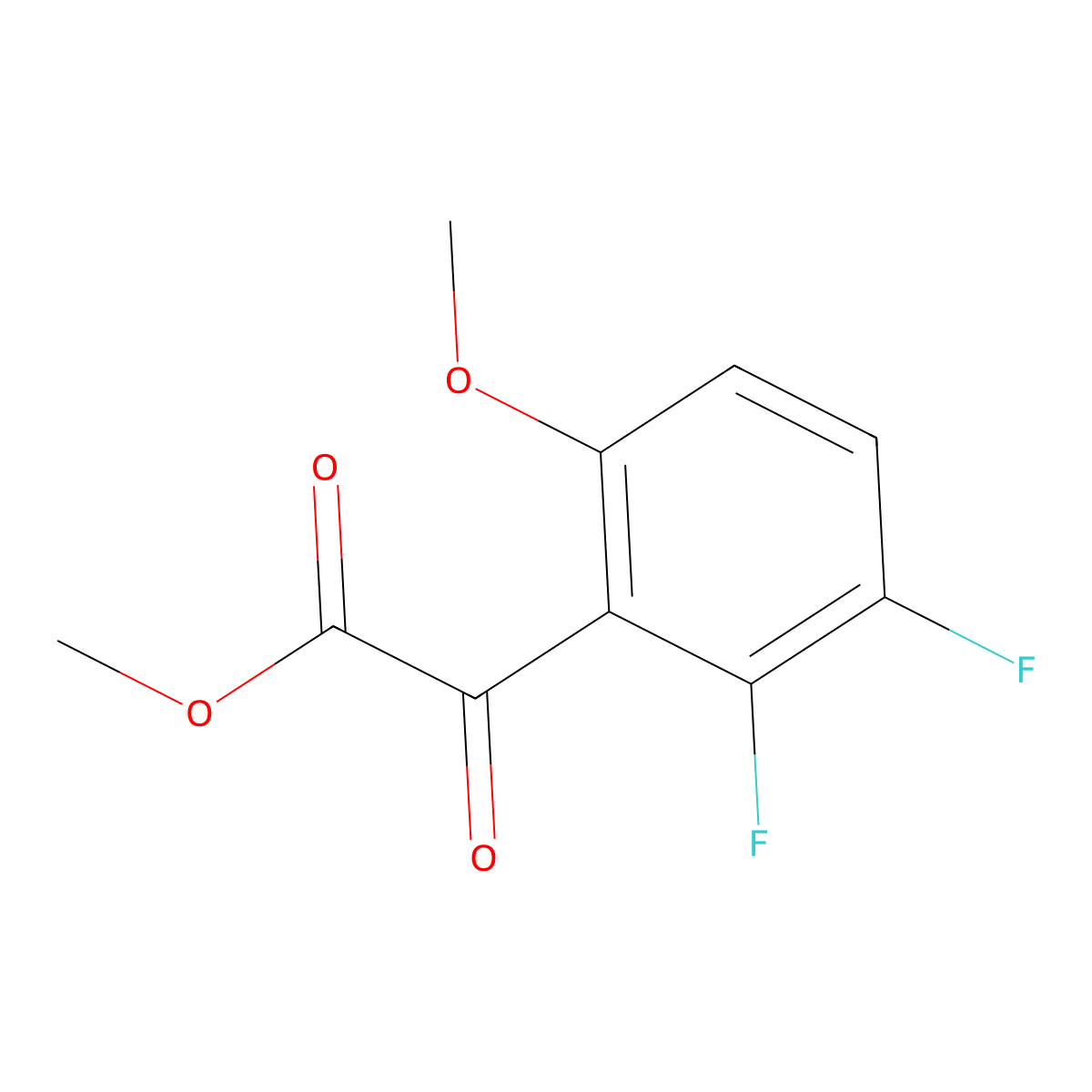 Methyl 2,3-difluoro-6-methoxy-alpha-oxobenZeneacetate molecular structure, CAS 2114055-20-6