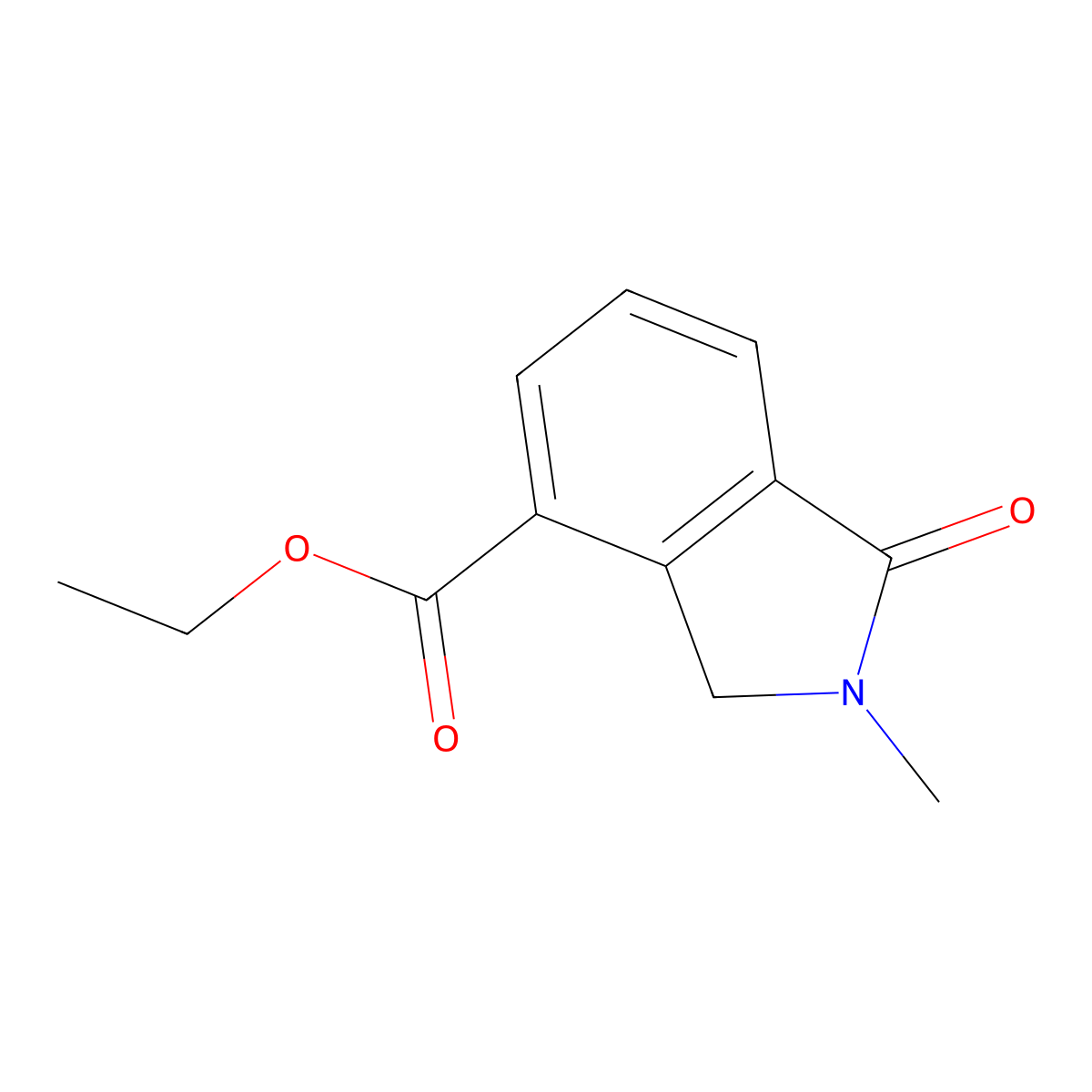 Ethyl 2-methyl-1-oxoisoindoline-4-carboxylate molecular structure, CAS 2114074-73-4