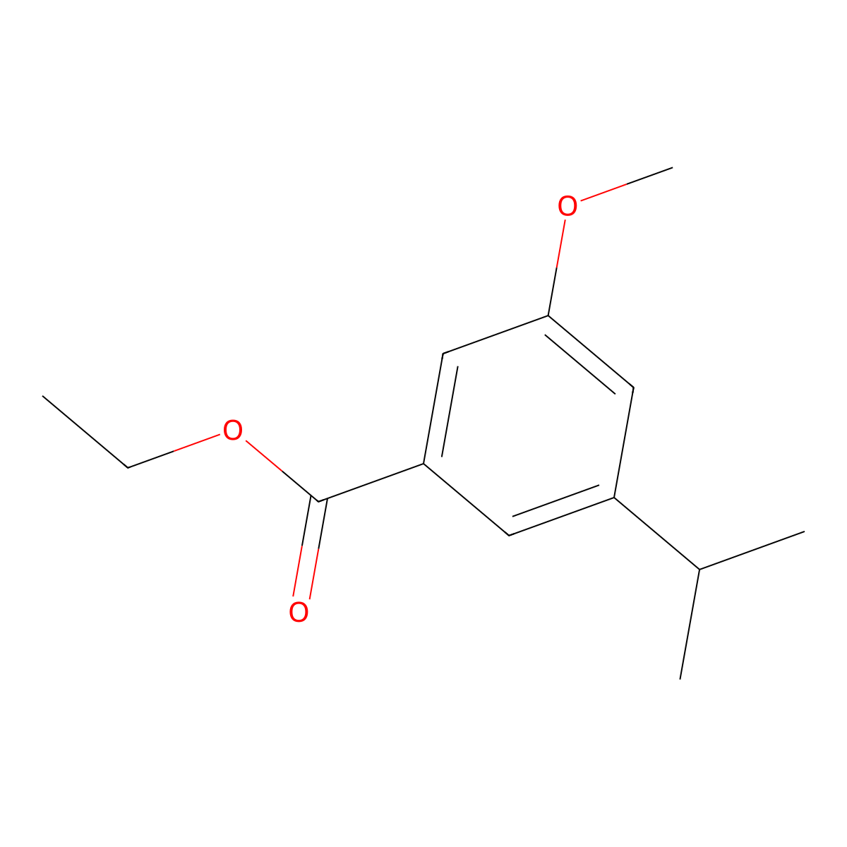 Ethyl 3-isopropyl-5-methoxybenzoate molecular structure, CAS 2114131-51-8