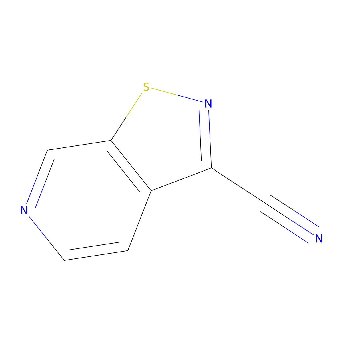[1,2]Thiazolo[5,4-c]pyridine-3-carbonitrile molecular structure, CAS 2114162-42-2