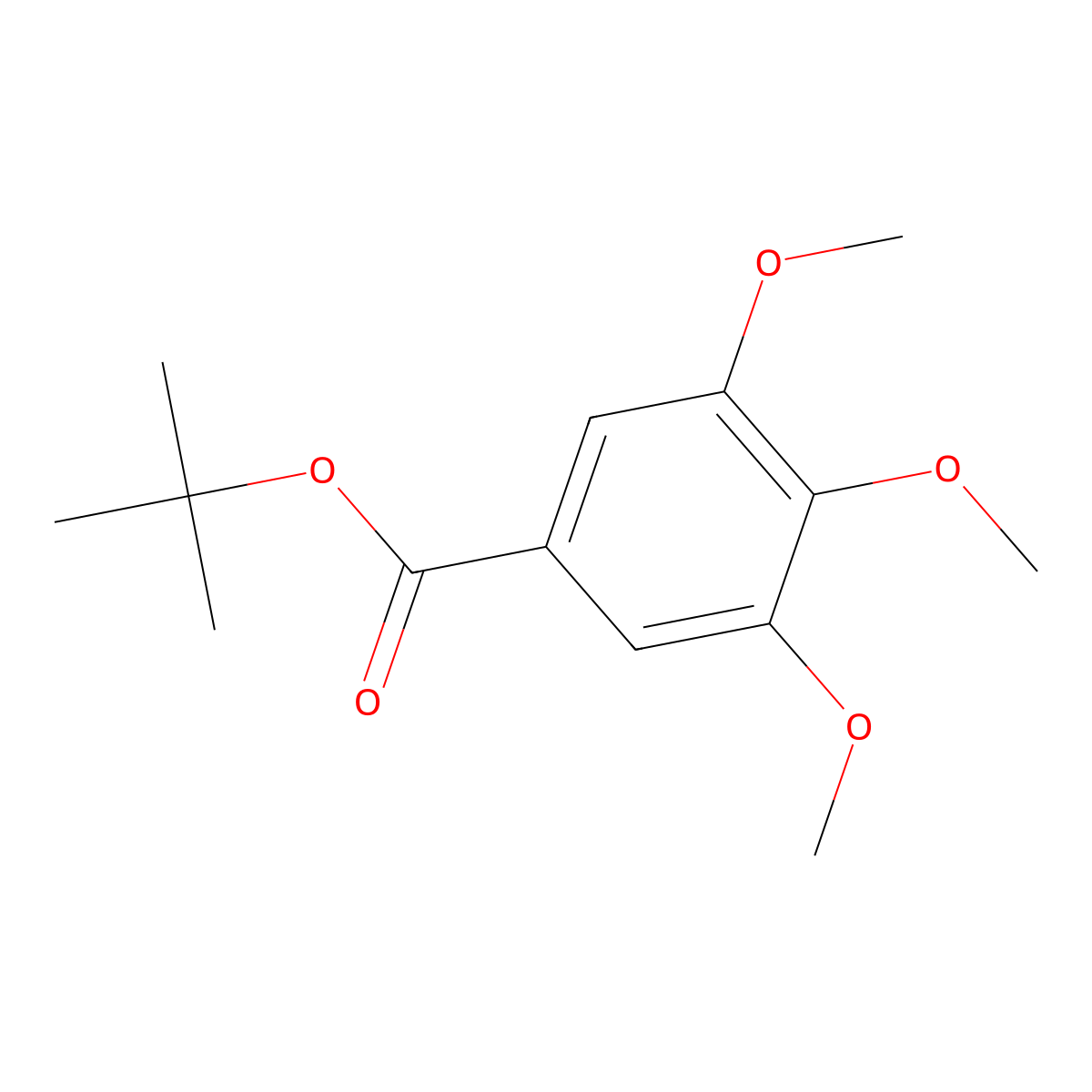 Tert-butyl 3,4,5-trimethoxybenzoate molecular structure, CAS 211429-78-6