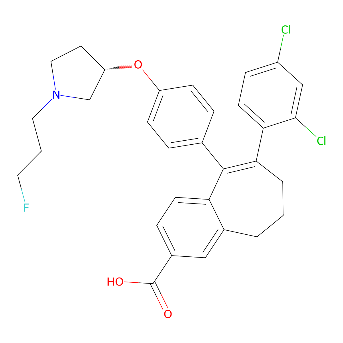 Amcenestrant molecular structure, CAS 2114339-57-8