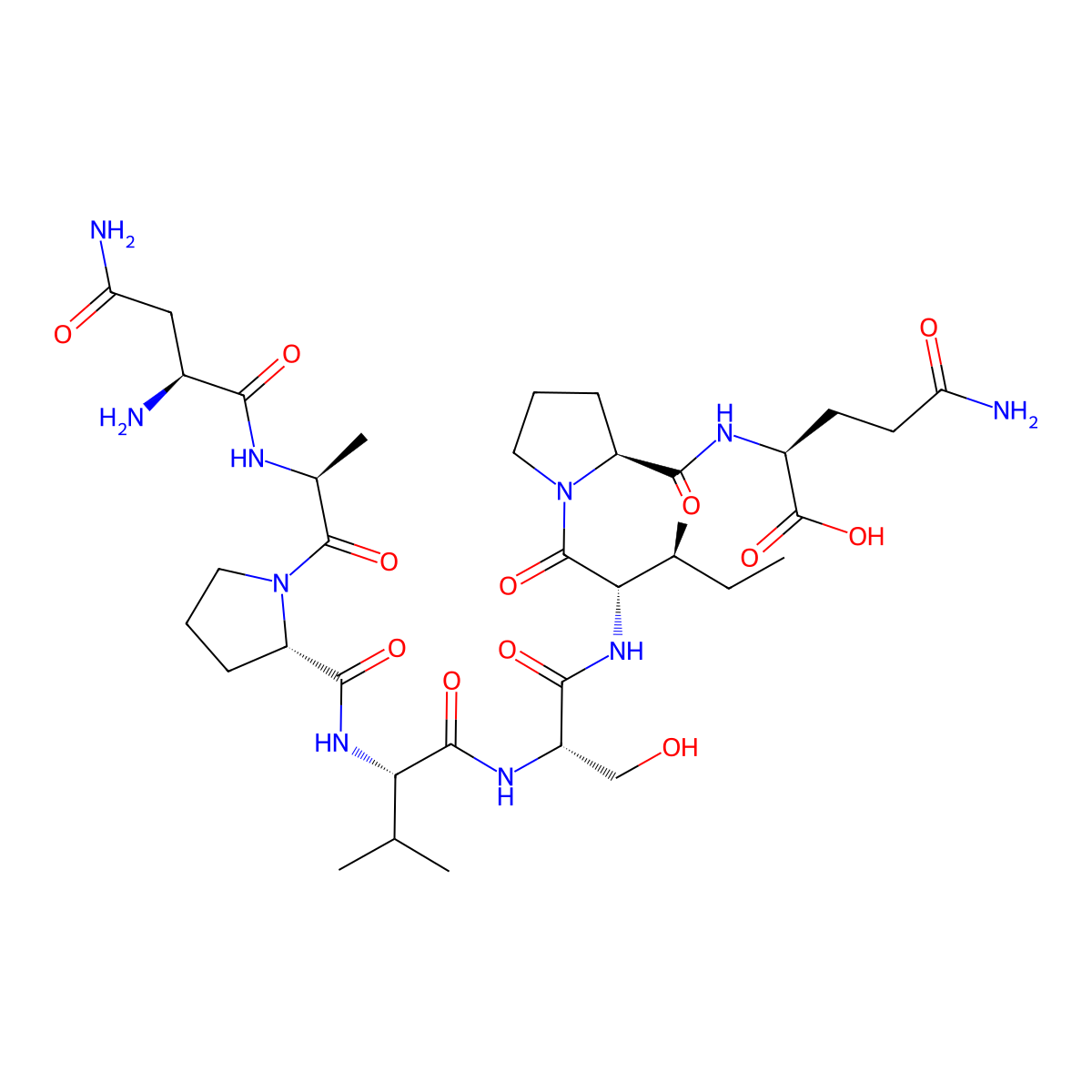 Davunetide molecular structure, CAS 211439-12-2