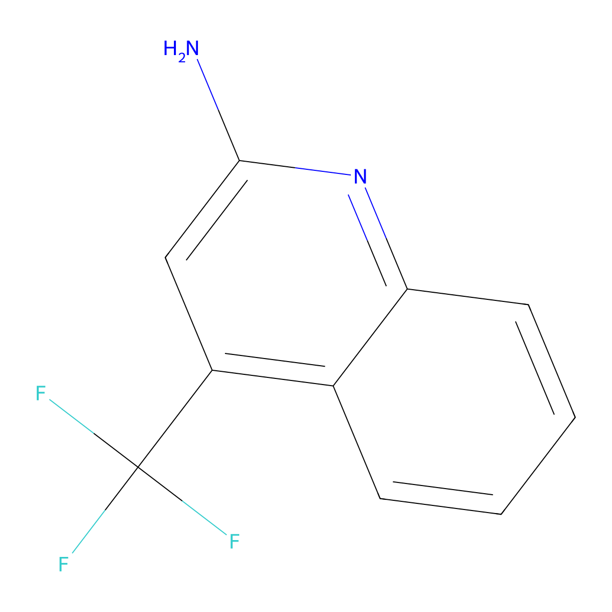 4-(Trifluoromethyl)quinolin-2-amine molecular structure, CAS 211449-19-3