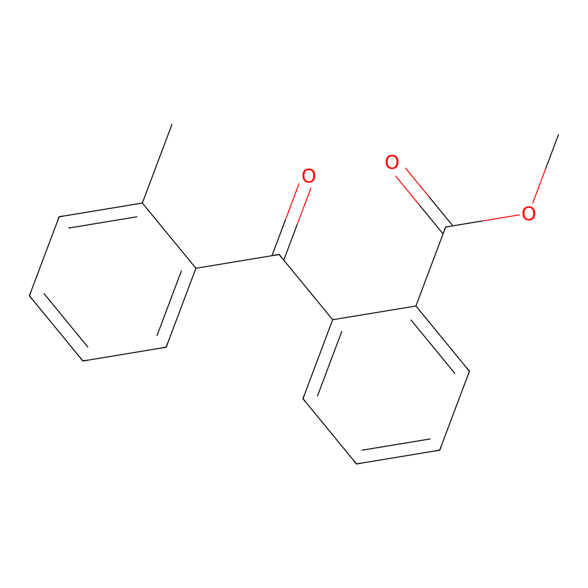 Methyl 2-(2-methylbenzoyl)benzoate molecular structure, CAS 21147-26-2