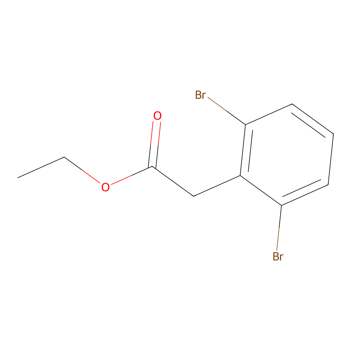 Ethyl 2-(2,6-dibromophenyl)acetate molecular structure, CAS 2114712-43-3