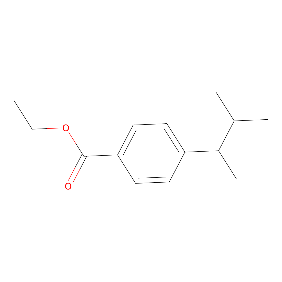 Ethyl 4-(1,2-dimethylpropyl)benzoate molecular structure, CAS 2114760-73-3