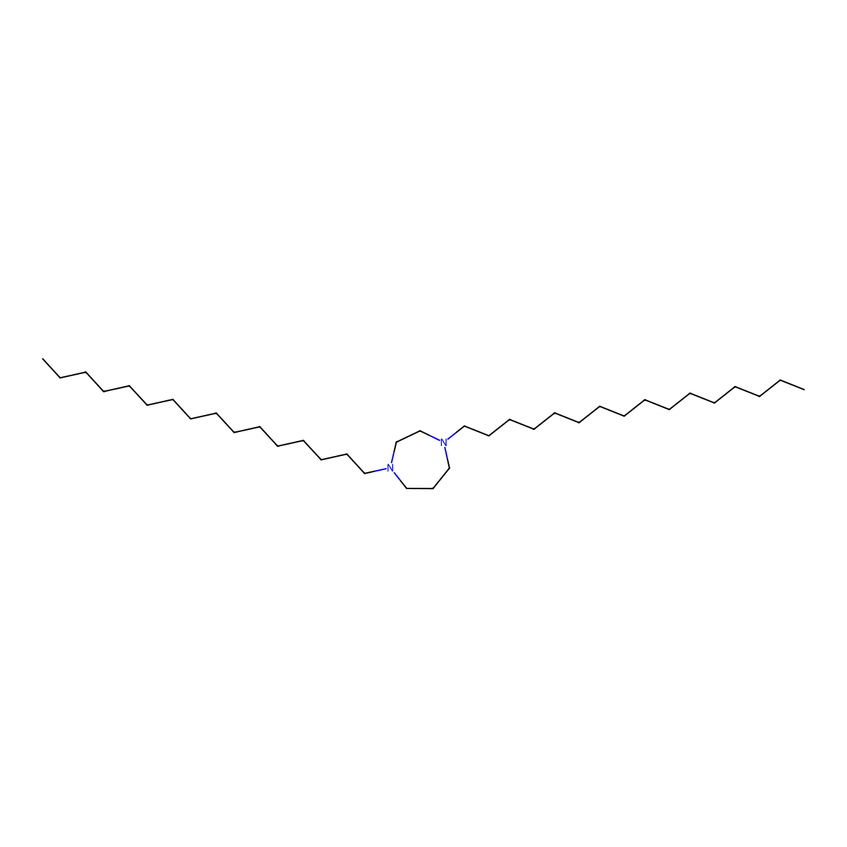1,4-Dihexadecyl-1,4-diazepane molecular structure, CAS 21148-98-1