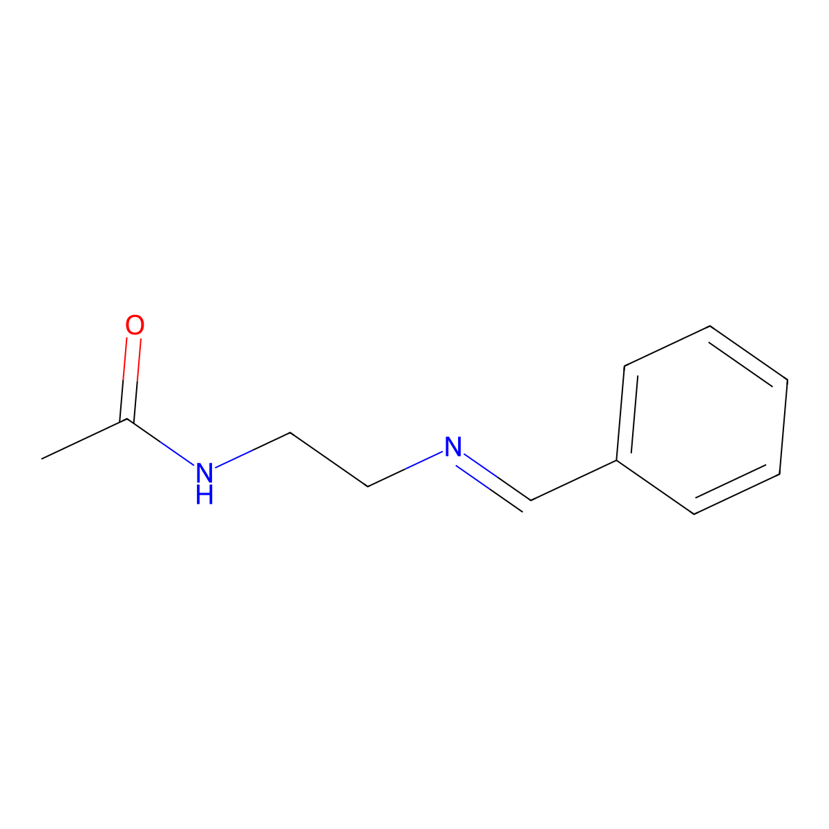 N-{2-[(E)-Benzylideneamino]ethyl}acetamide molecular structure, CAS 211487-66-0