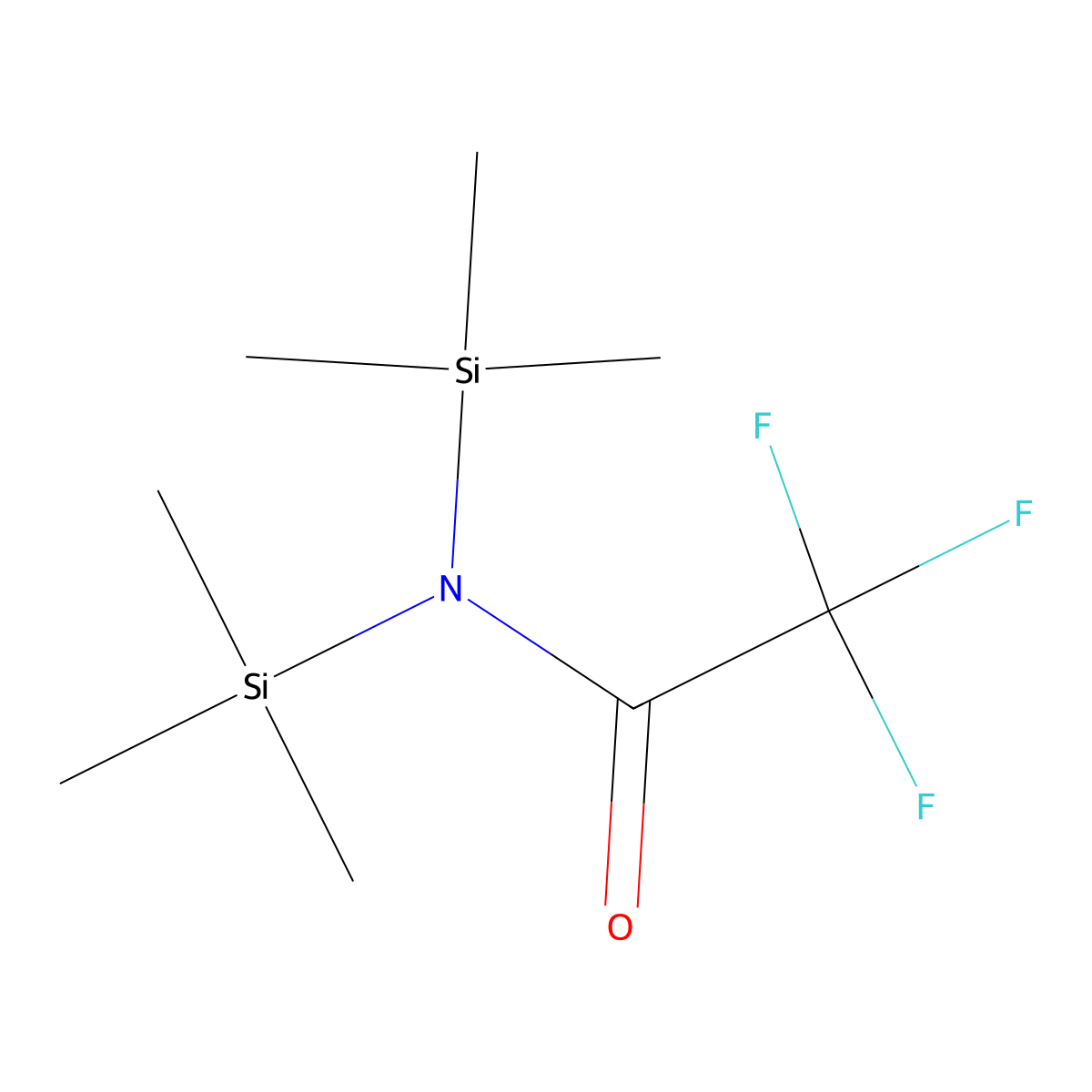 N,N-Bis(trimethylsilyl)trifluoroacetamide molecular structure, CAS 21149-38-2
