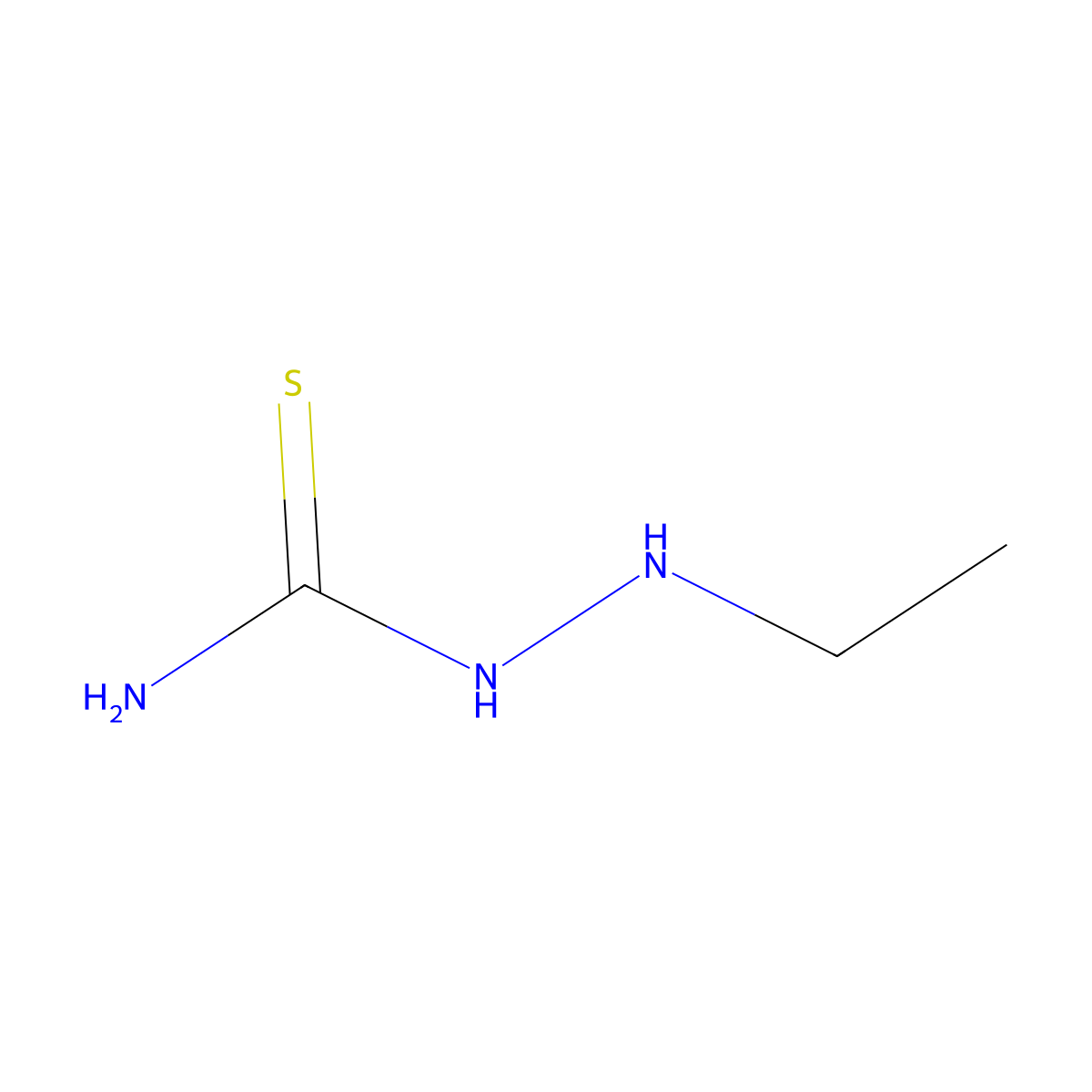 2-Ethylhydrazinecarbothioamide molecular structure, CAS 21149-56-4