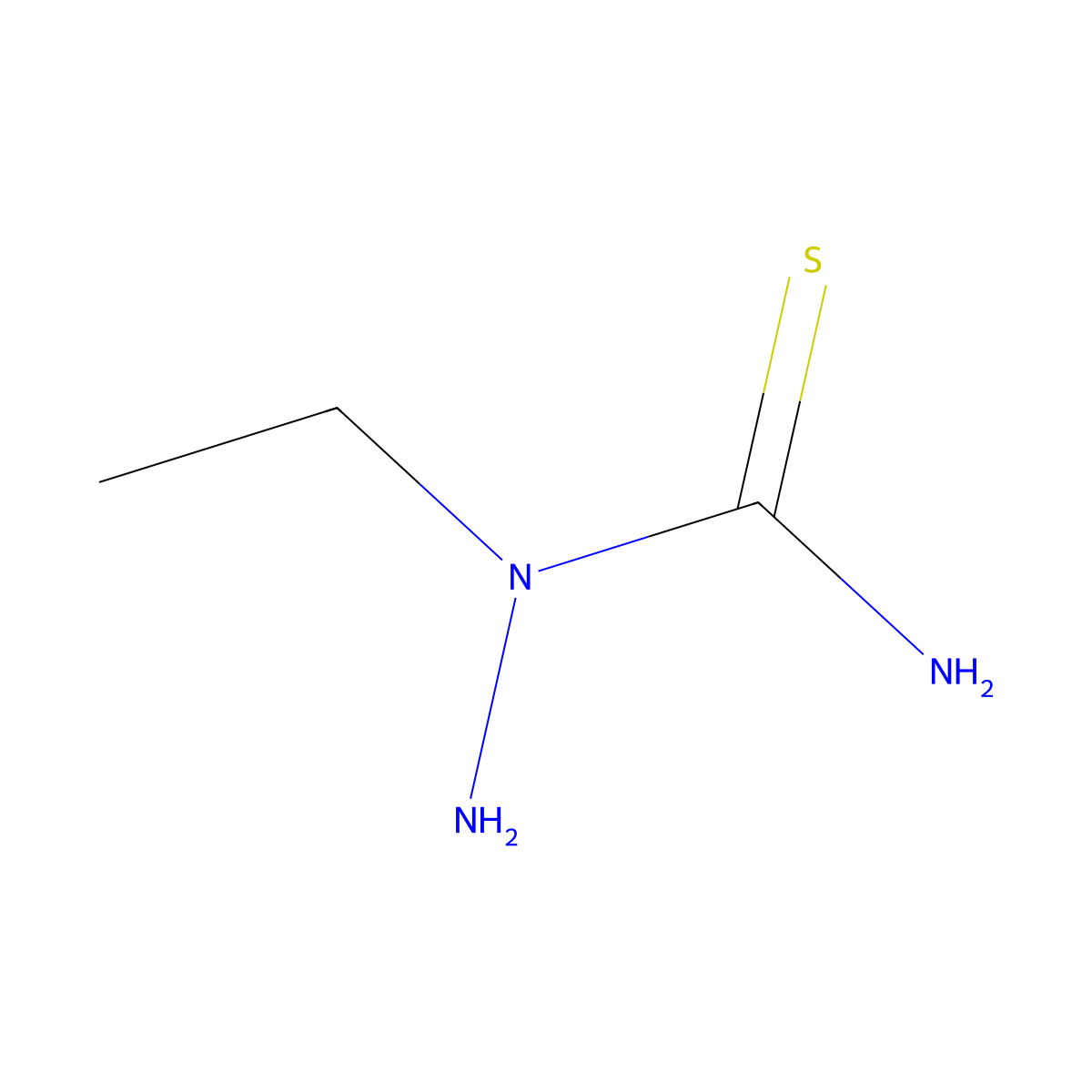 1-Ethylhydrazine-1-carbothioamide molecular structure, CAS 21149-57-5