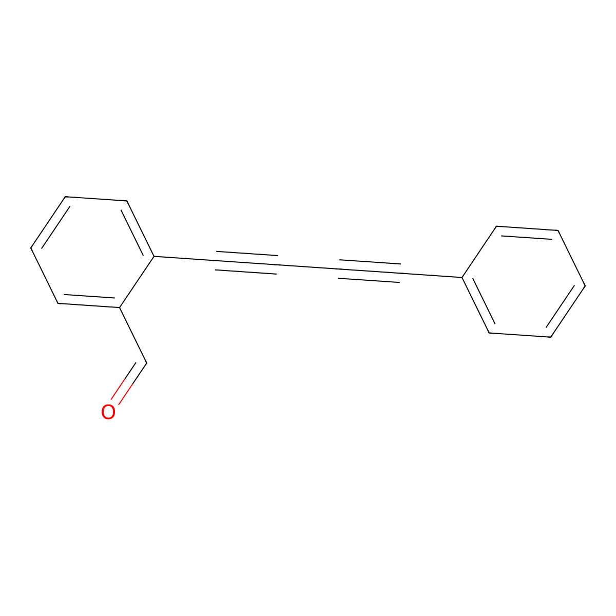 2-(Phenylbuta-1,3-diyn-1-yl)benzaldehyde molecular structure, CAS 211491-01-9