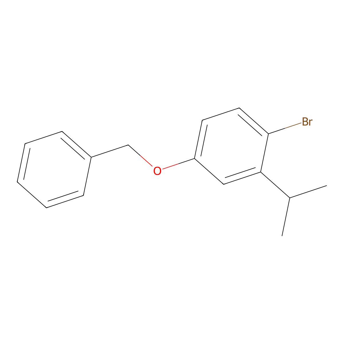 1-Bromo-2-isopropyl-4-benzyloxybenzene molecular structure, CAS 211495-35-1