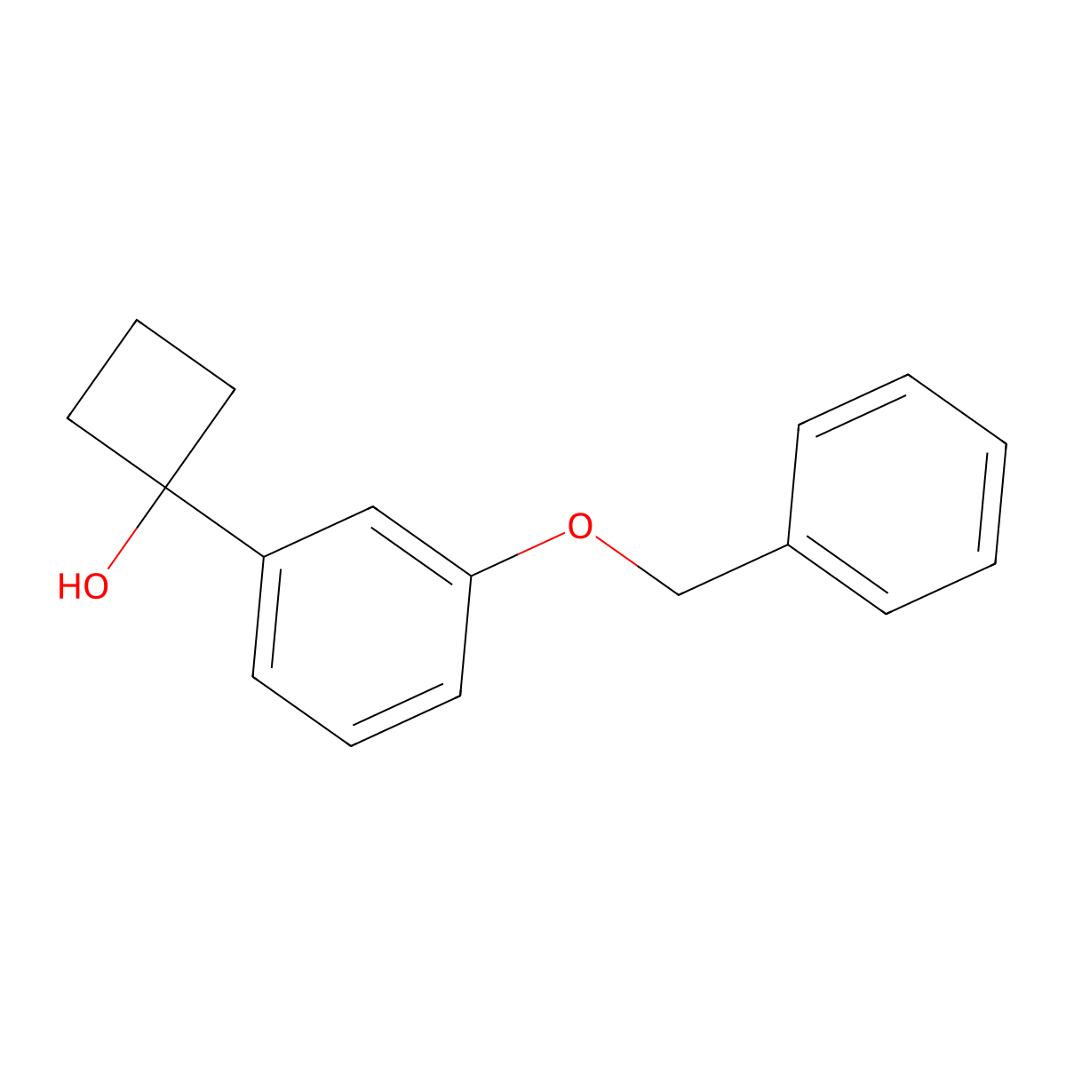 1-(3-Benzyloxy-phenyl)-cyclobutanol molecular structure, CAS 211495-48-6