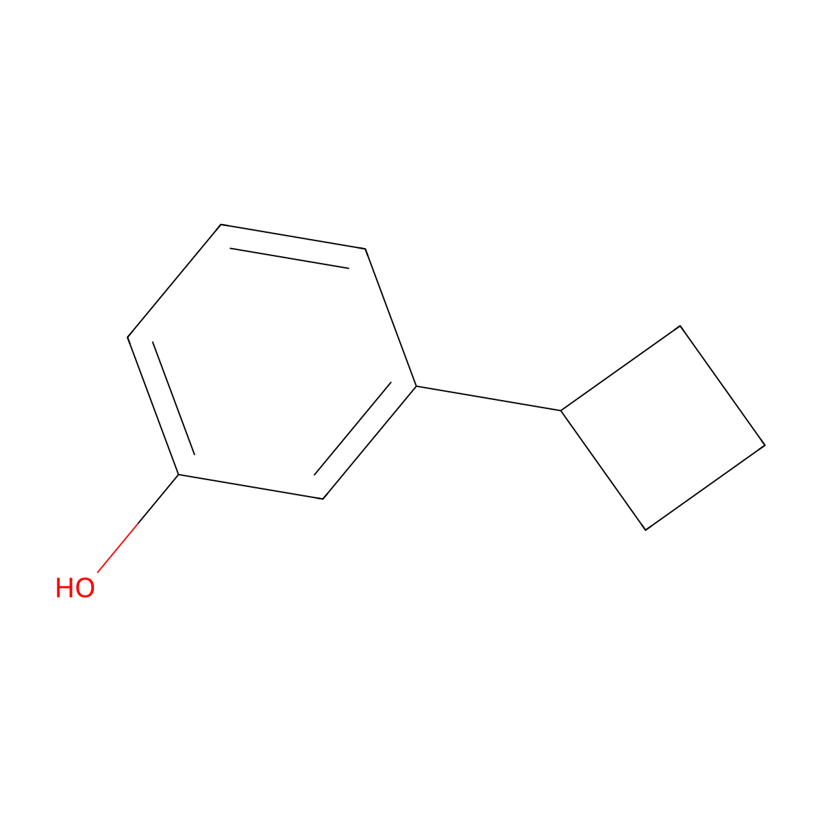 3-Cyclobutylphenol molecular structure, CAS 211495-49-7