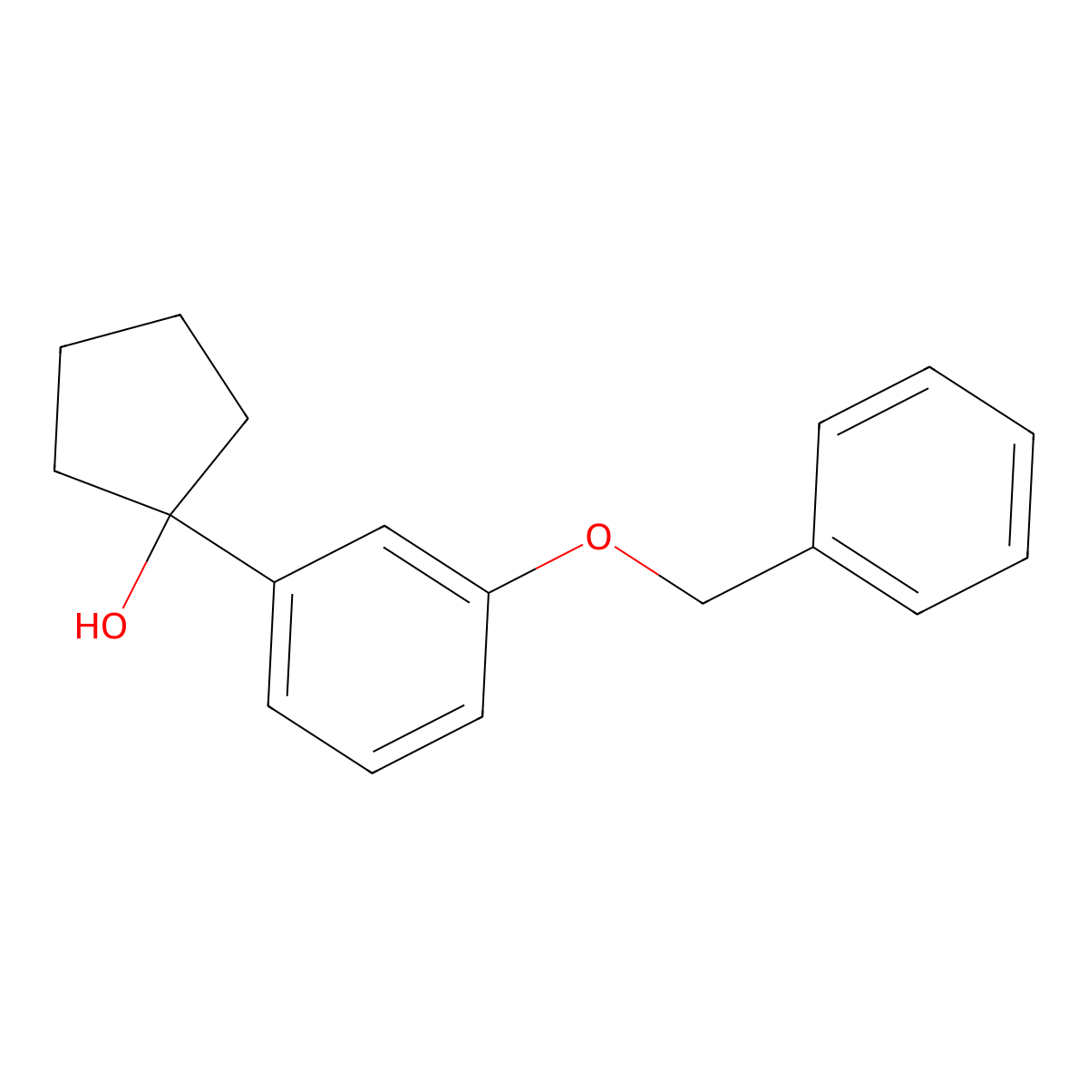 1-(3-(Benzyloxy)phenyl)cyclopentanol molecular structure, CAS 211495-56-6