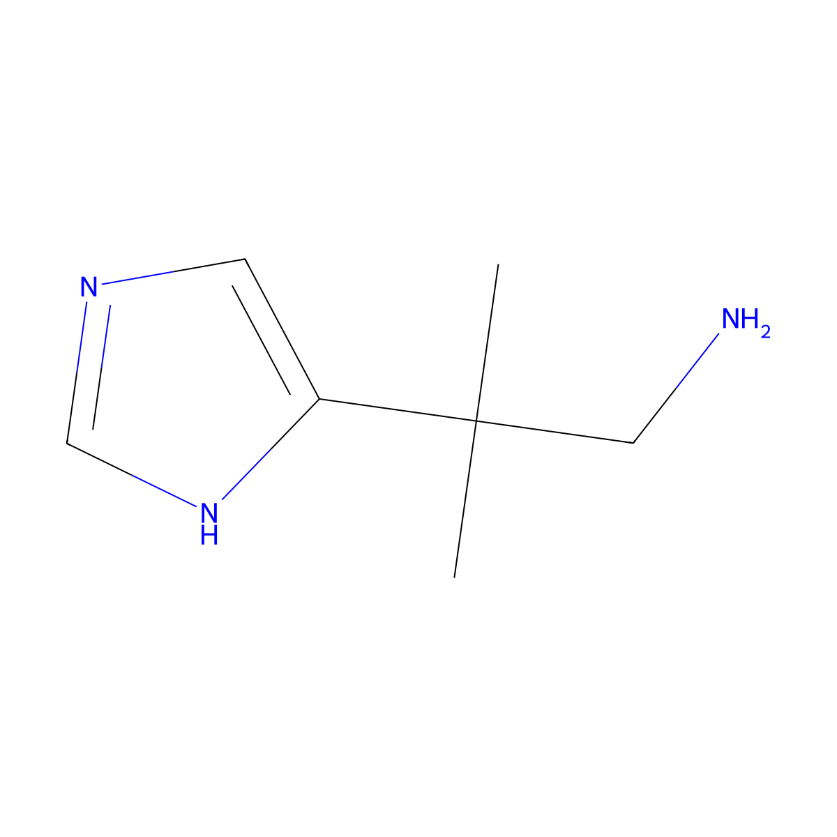 beta,beta-Dimethyl-1H-imidazole-4-ethanamine molecular structure, CAS 21150-01-6