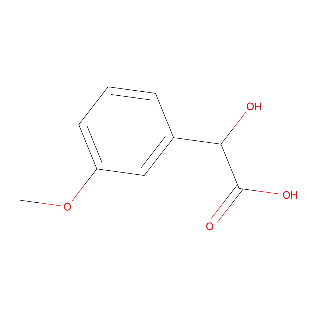 3-Methoxyphenylglycolic acid molecular structure, CAS 21150-12-9