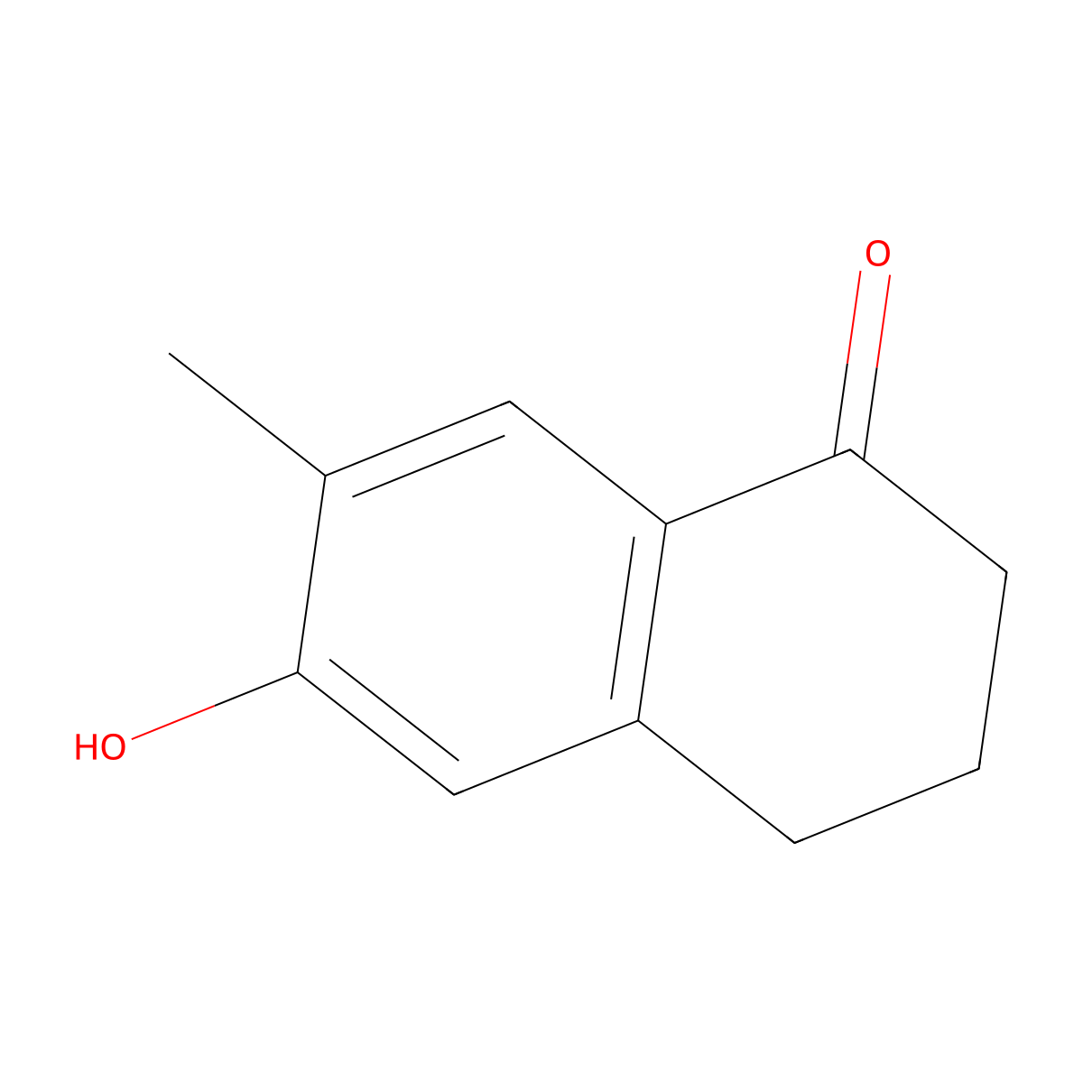 6-Hydroxy-7-methyl-1,2,3,4-tetrahydronaphthalen-1-one molecular structure, CAS 211503-38-7