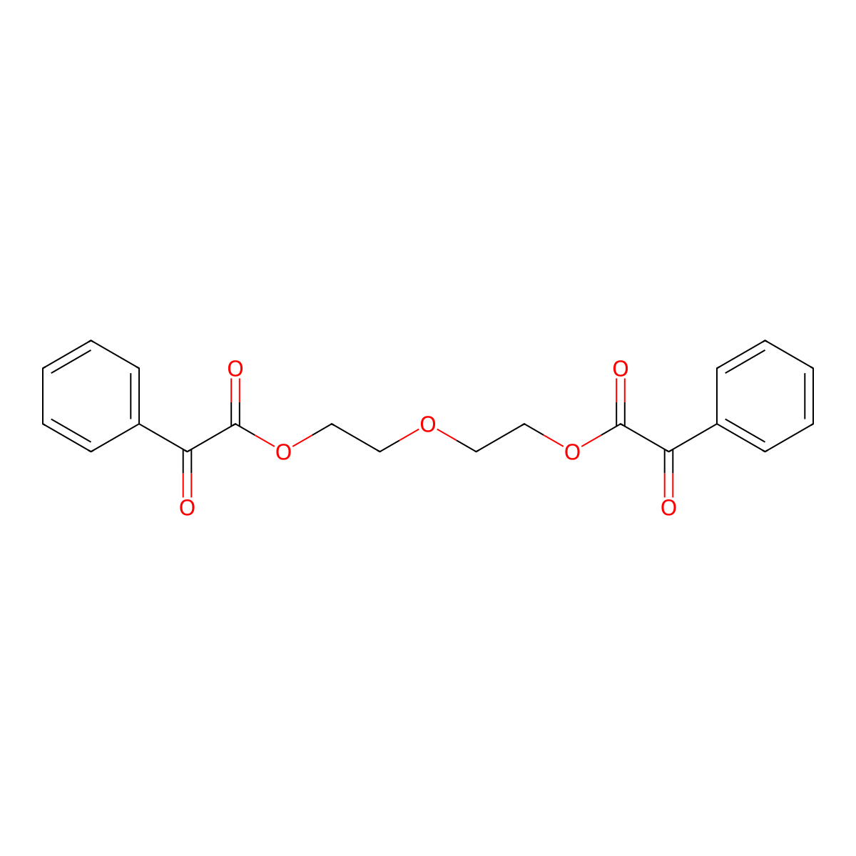 Benzeneacetic acid, alpha-oxo-, 1,1'-(oxydi-2,1-ethanediyl) ester molecular structure, CAS 211510-16-6