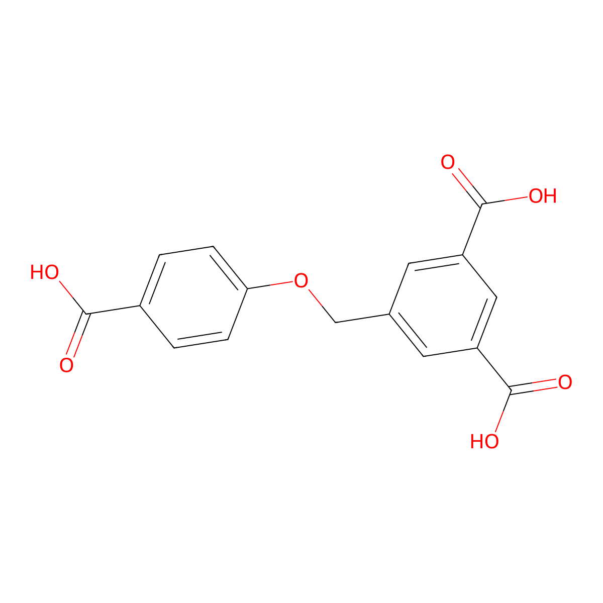 5-((4-Carboxyphenoxy)methyl)isophthalic acid molecular structure, CAS 2115107-14-5