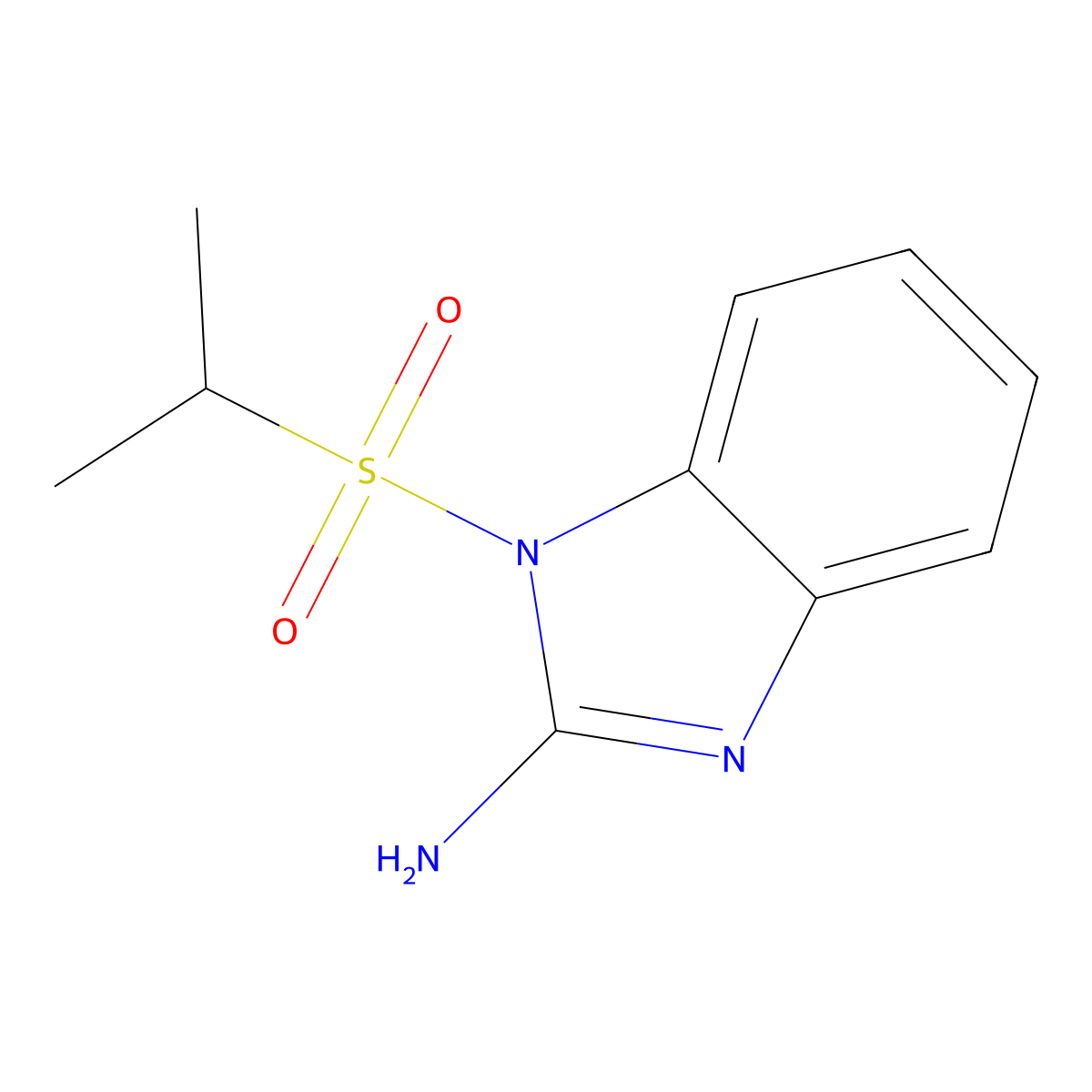 1-(Isopropylsulfonyl)-1H-benzo[d]imidazol-2-amine molecular structure, CAS 211512-92-4