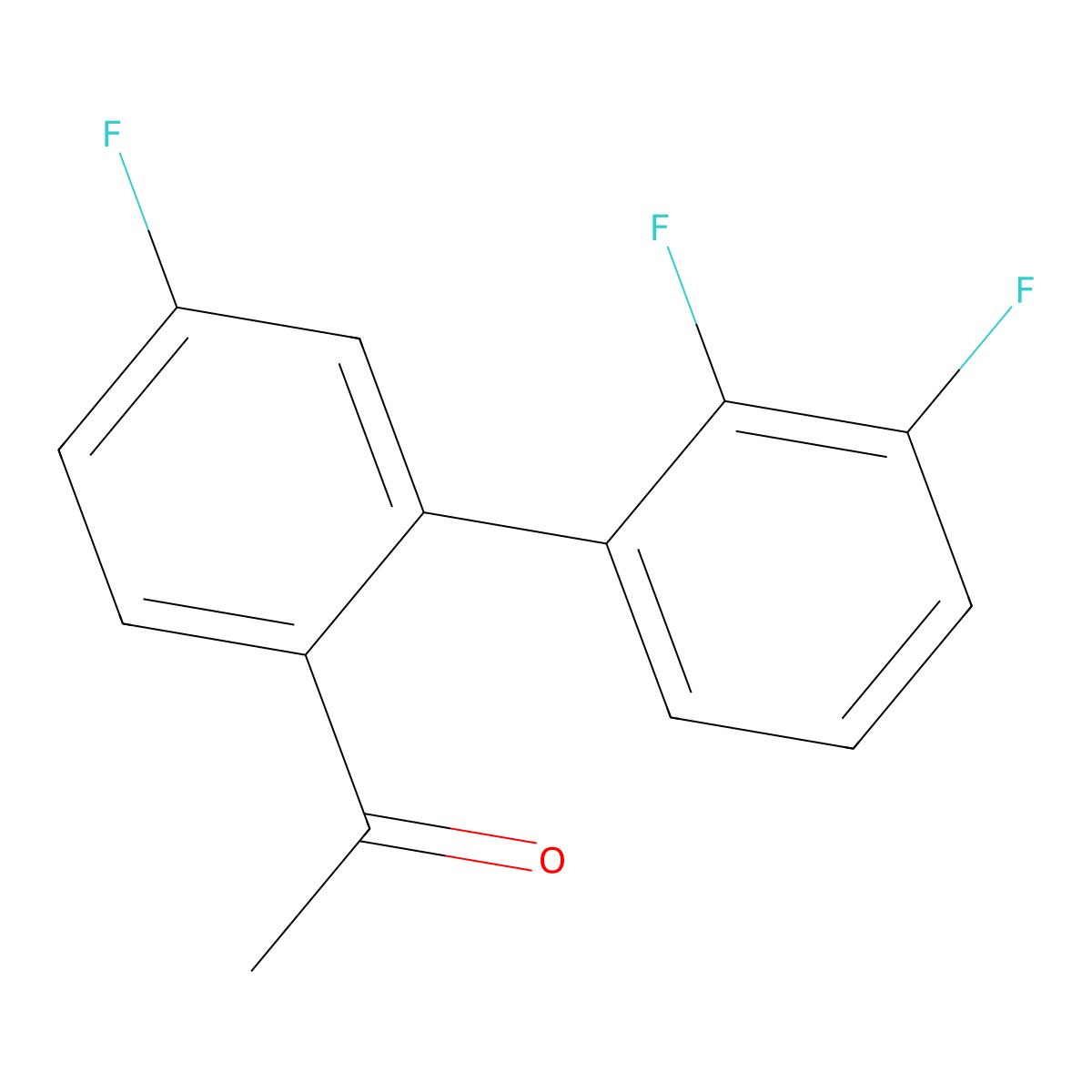 1-(2',3',5-Trifluoro-[1,1'-biphenyl]-2-yl)ethanone molecular structure, CAS 2115261-29-3