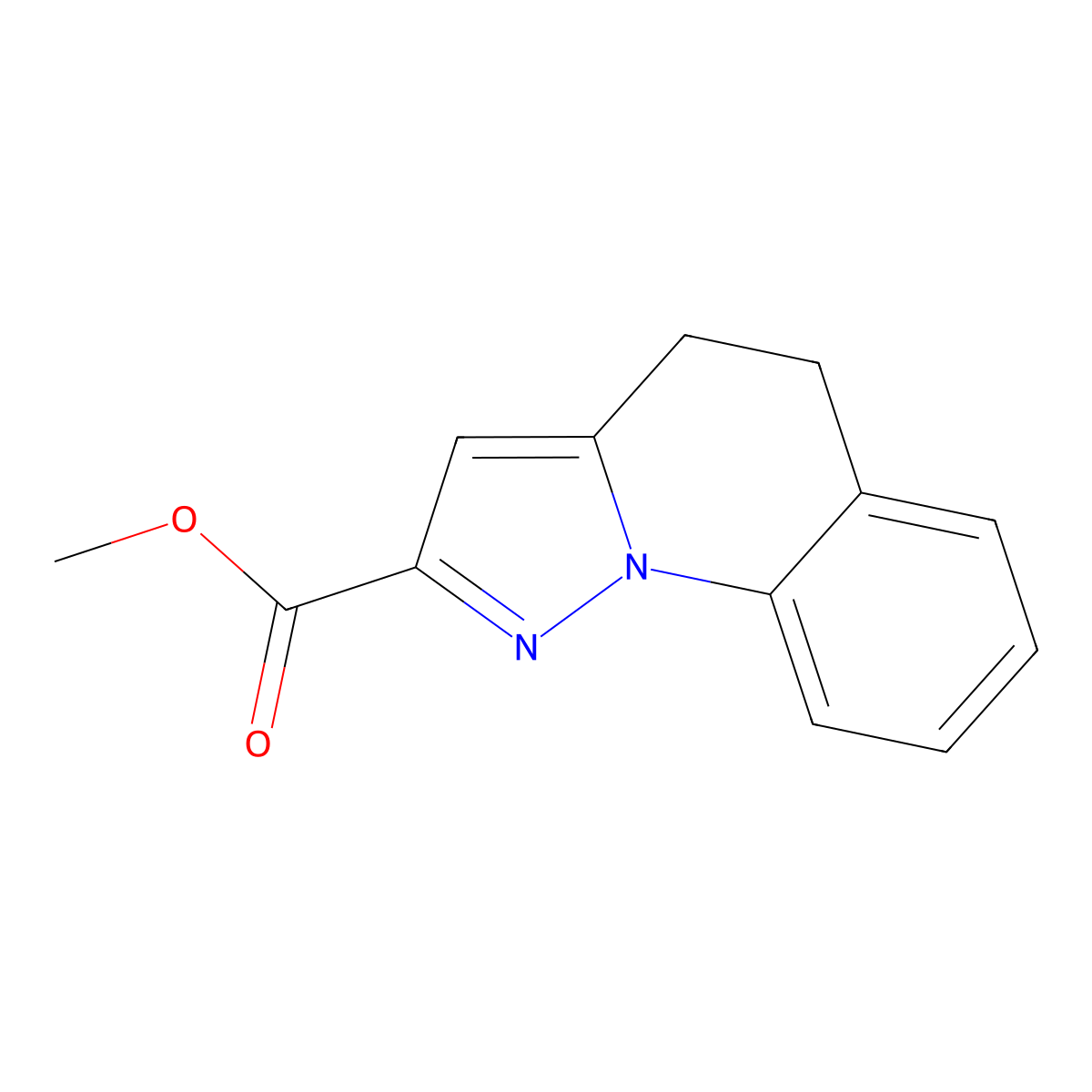 Methyl 4,5-dihydropyrazolo[1,5-a]quinoline-2-carboxylate molecular structure, CAS 2115422-29-0