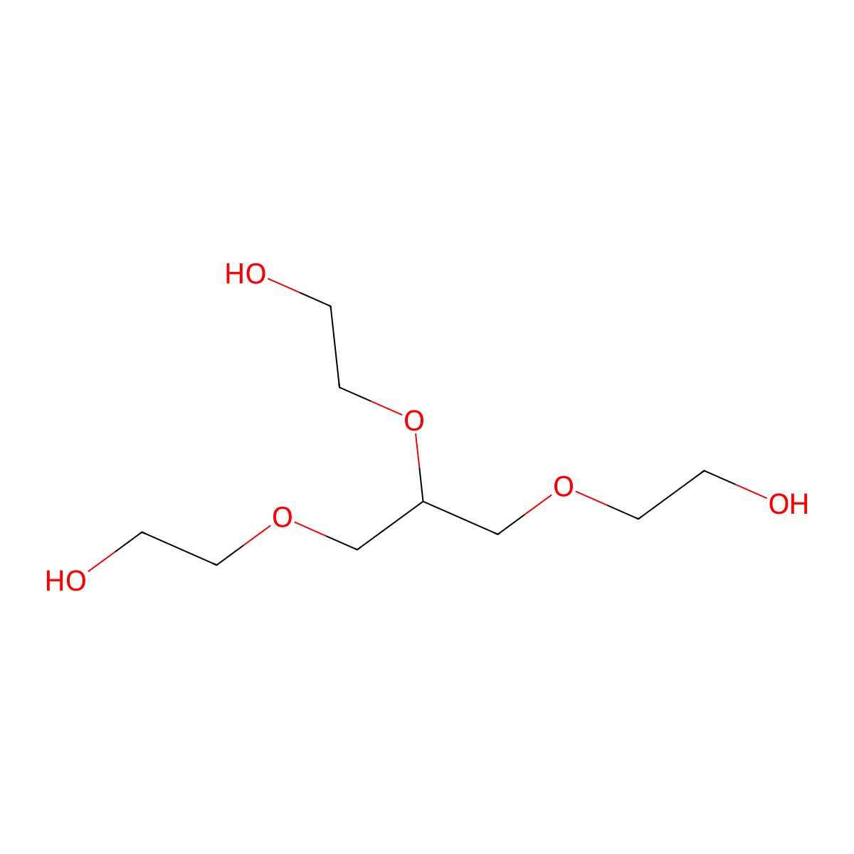 Glycereth-3 molecular structure, CAS 21156-05-8
