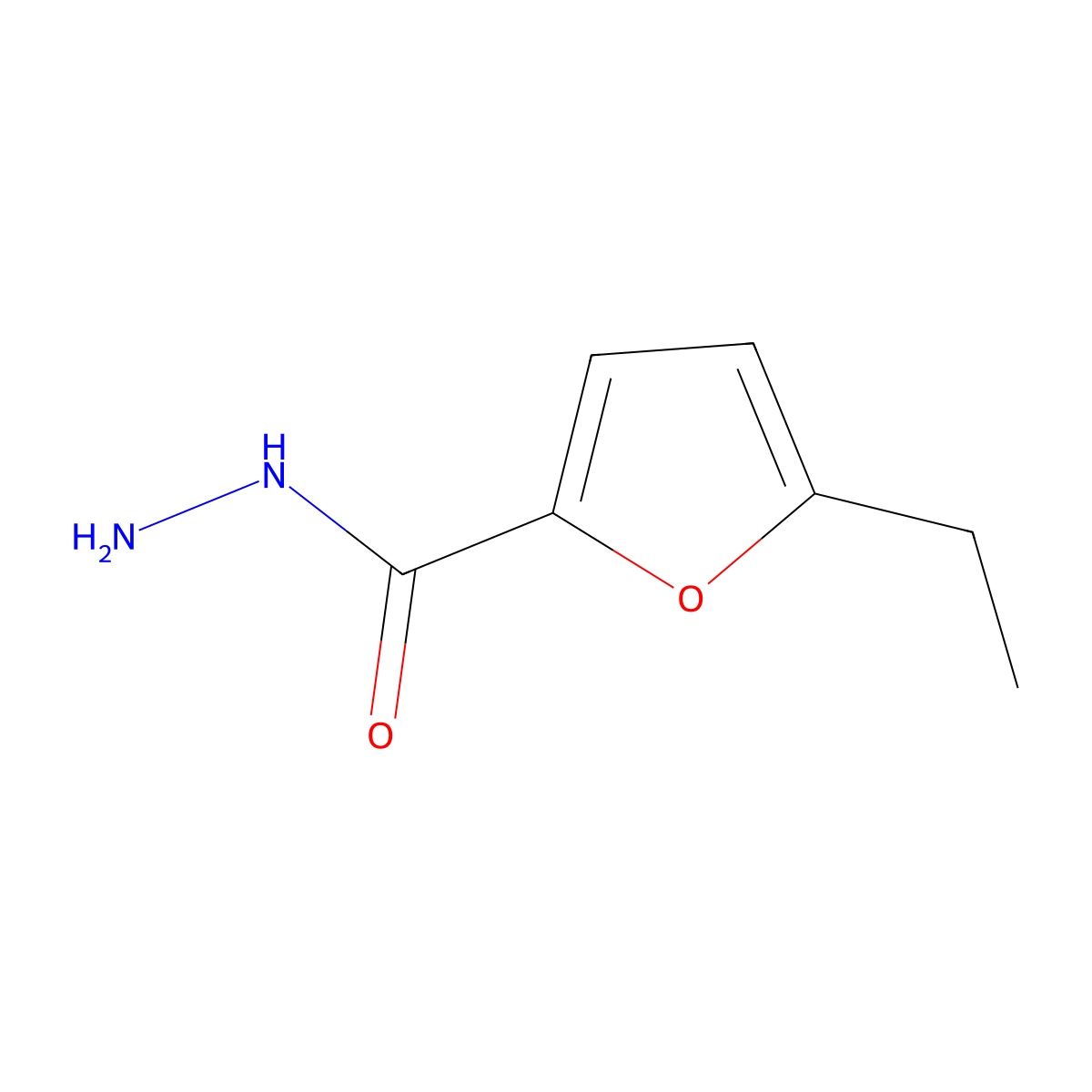 5-Ethylfuran-2-carbohydrazide molecular structure, CAS 21156-93-4