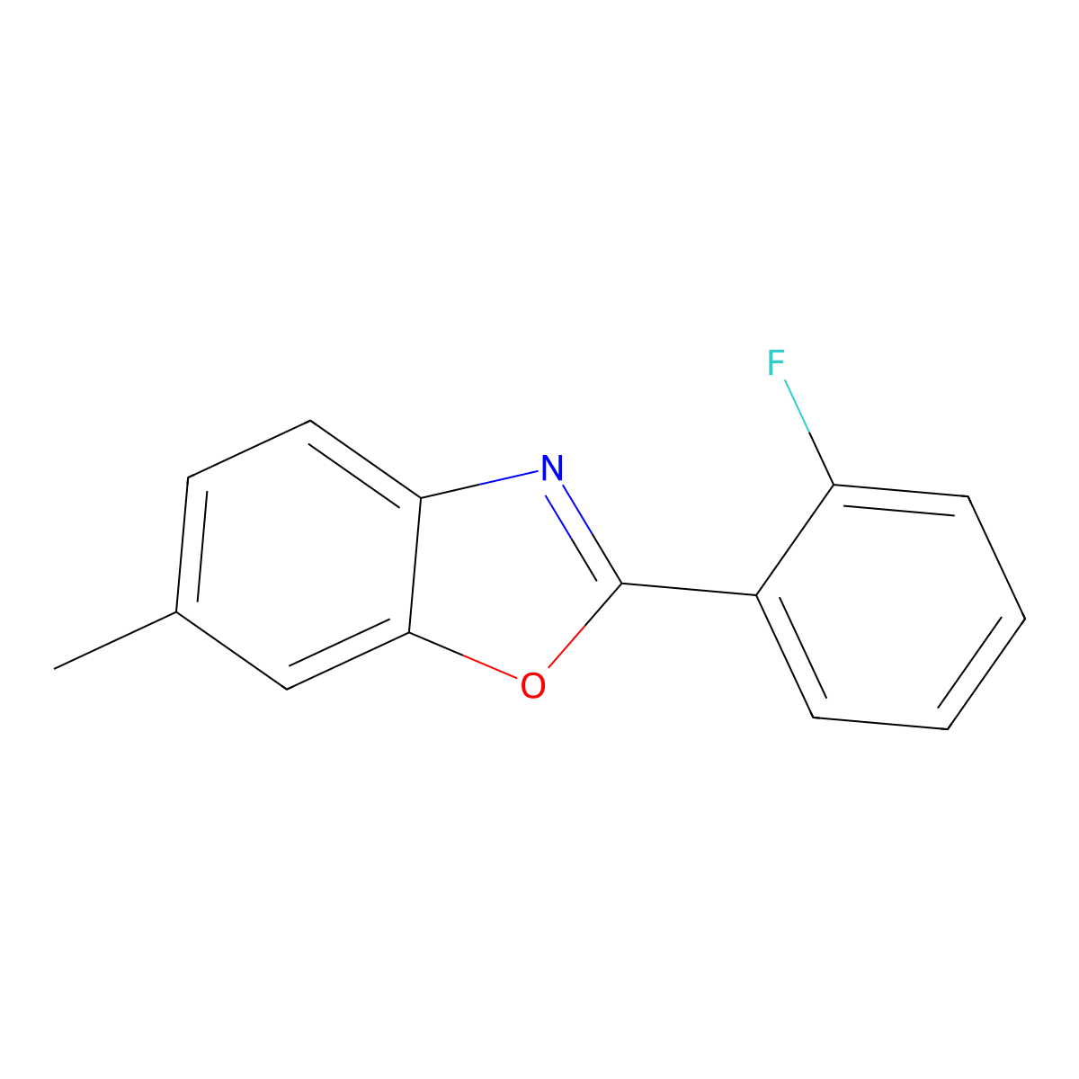 2-(2-Fluorophenyl)-6-methyl-1,3-benzoxazole molecular structure, CAS 211562-49-1