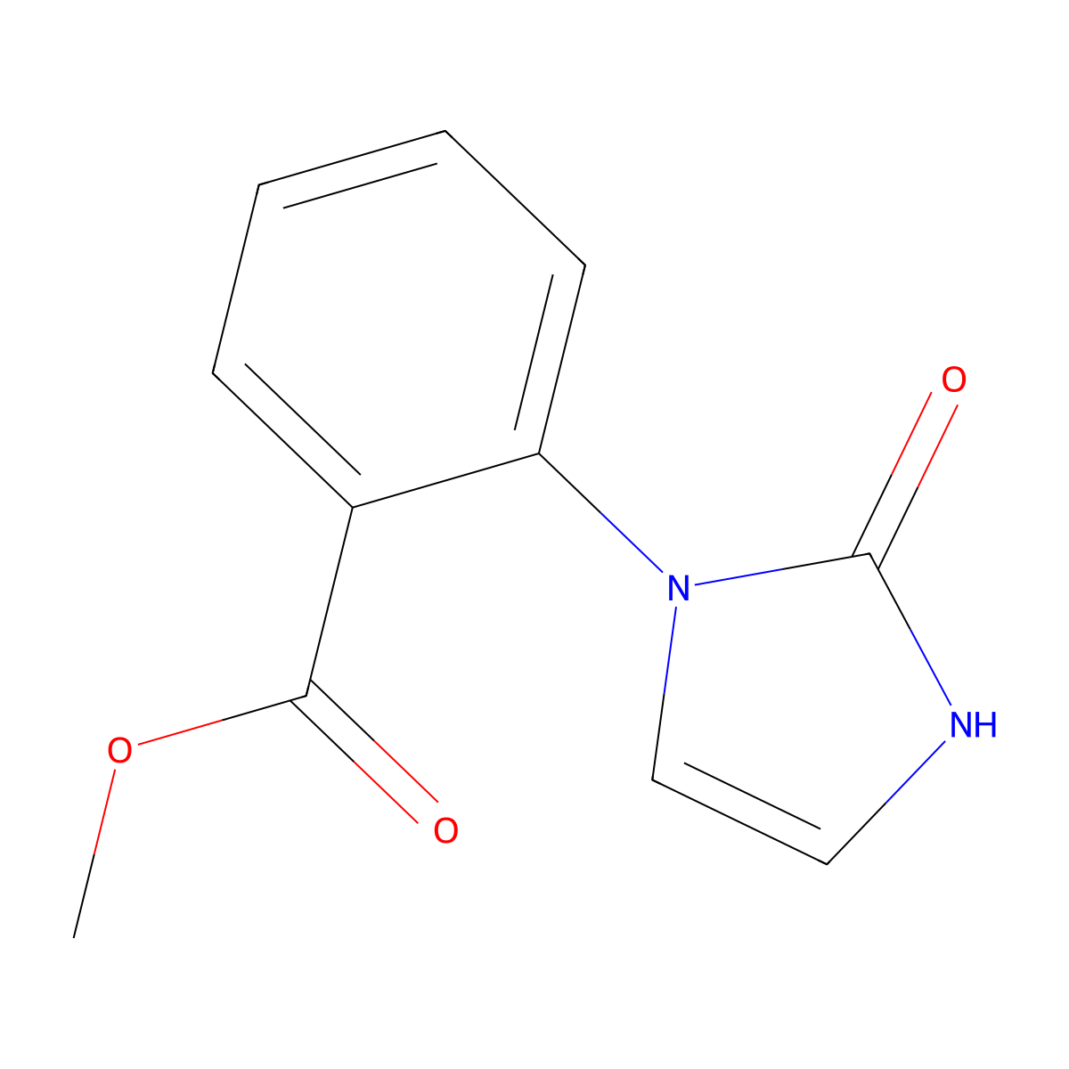 methyl 2-(2-oxo-2,3-dihydro-1H-imidazol-1-yl)benzoate molecular structure, CAS 2115742-56-6