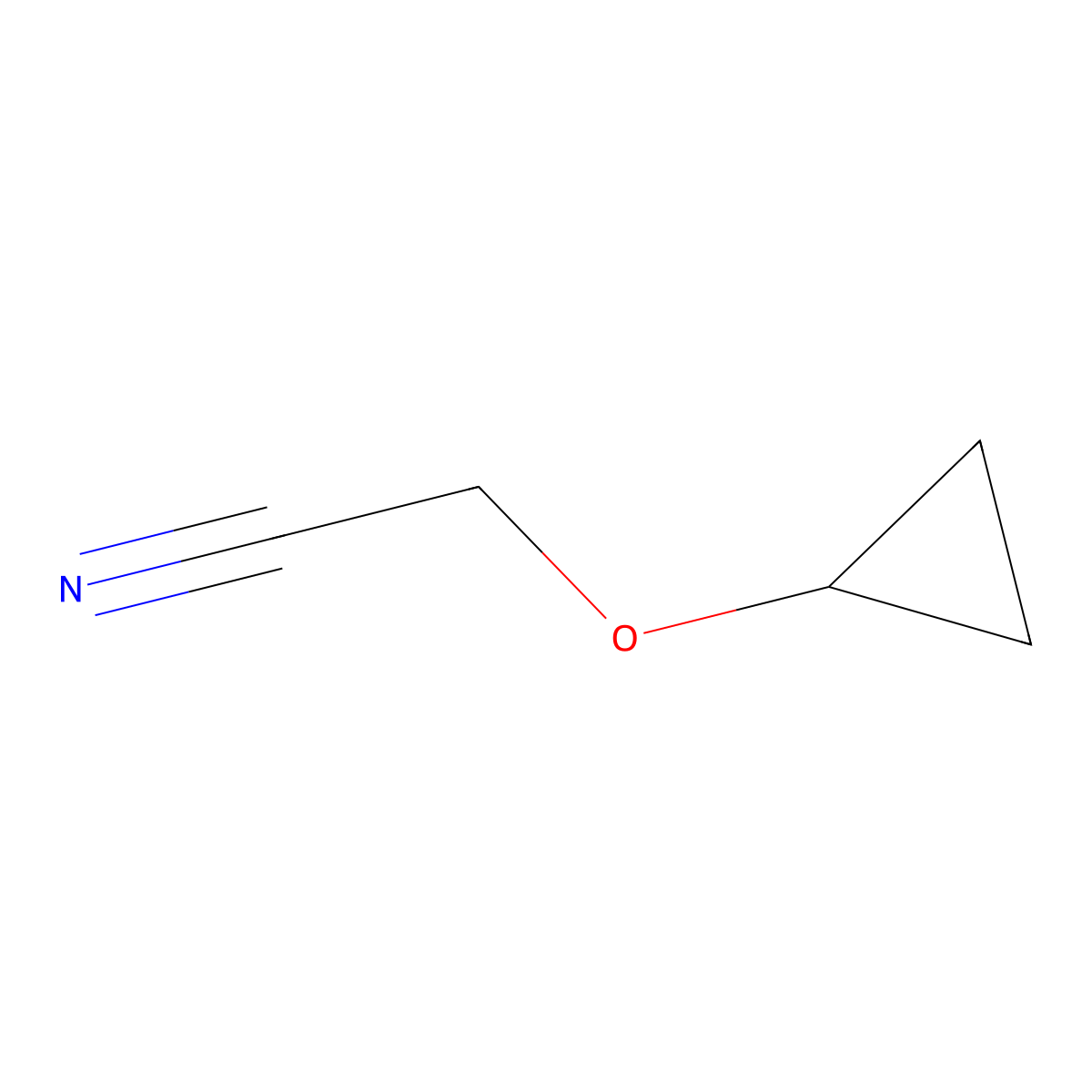2-Cyclopropoxyacetonitrile molecular structure, CAS 2115748-71-3