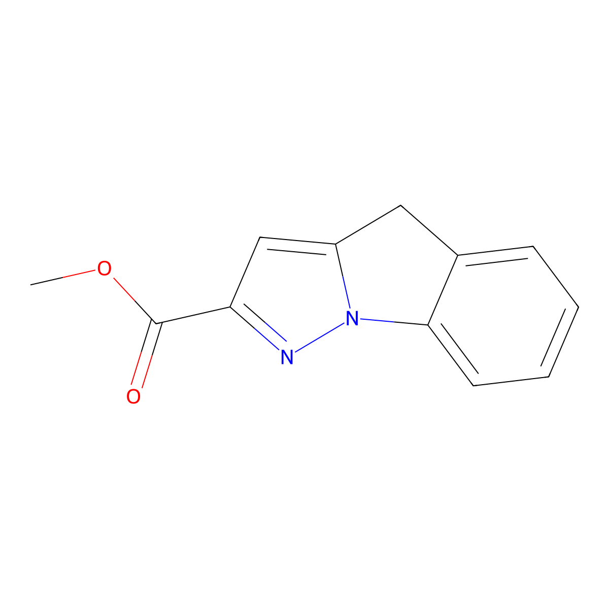 Methyl 4H-pyrazolo[1,5-a]indole-2-carboxylate molecular structure, CAS 2115758-26-2
