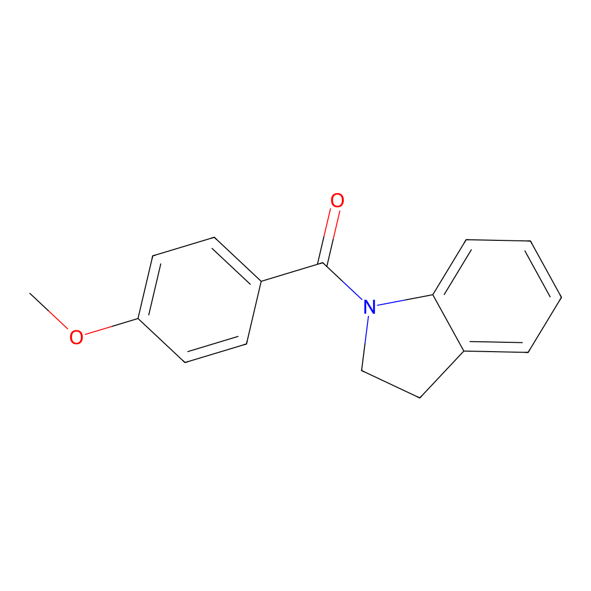 1-(4-Methoxybenzoyl)indoline molecular structure, CAS 211576-31-7