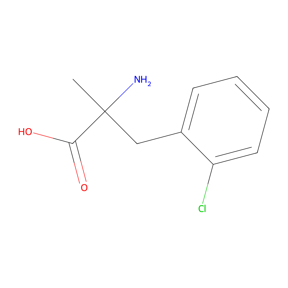 2-(2-Chlorobenzyl)-DL-alanine molecular structure, CAS 21158-71-4