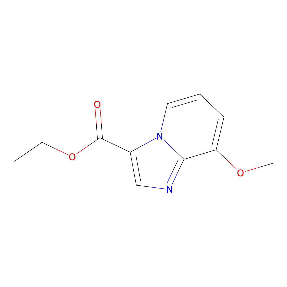 Ethyl 8-methoxyimidazo[1,2-a]pyridine-3-carboxylate molecular structure, CAS 2115855-42-8