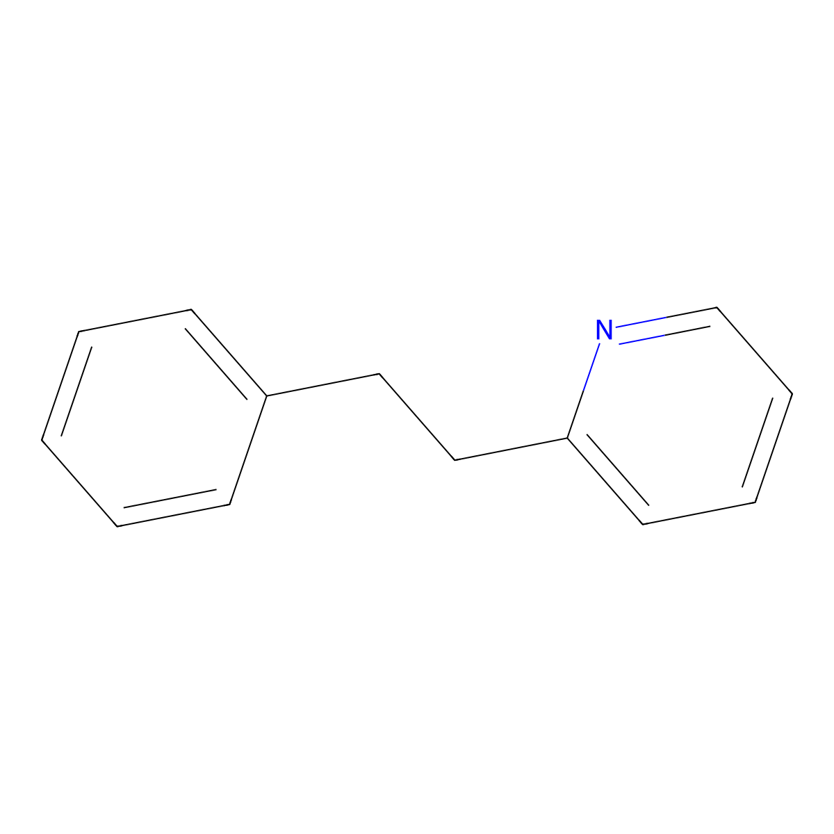 2-(2-Phenylethyl)pyridine molecular structure, CAS 2116-62-3