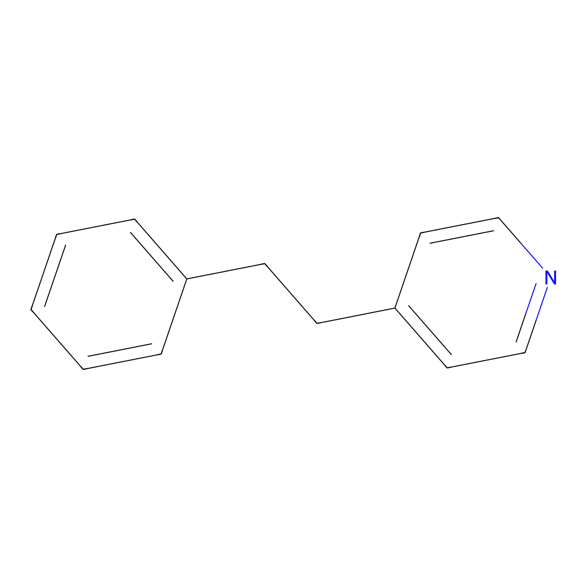 4-(2-Phenylethyl)pyridine molecular structure, CAS 2116-64-5