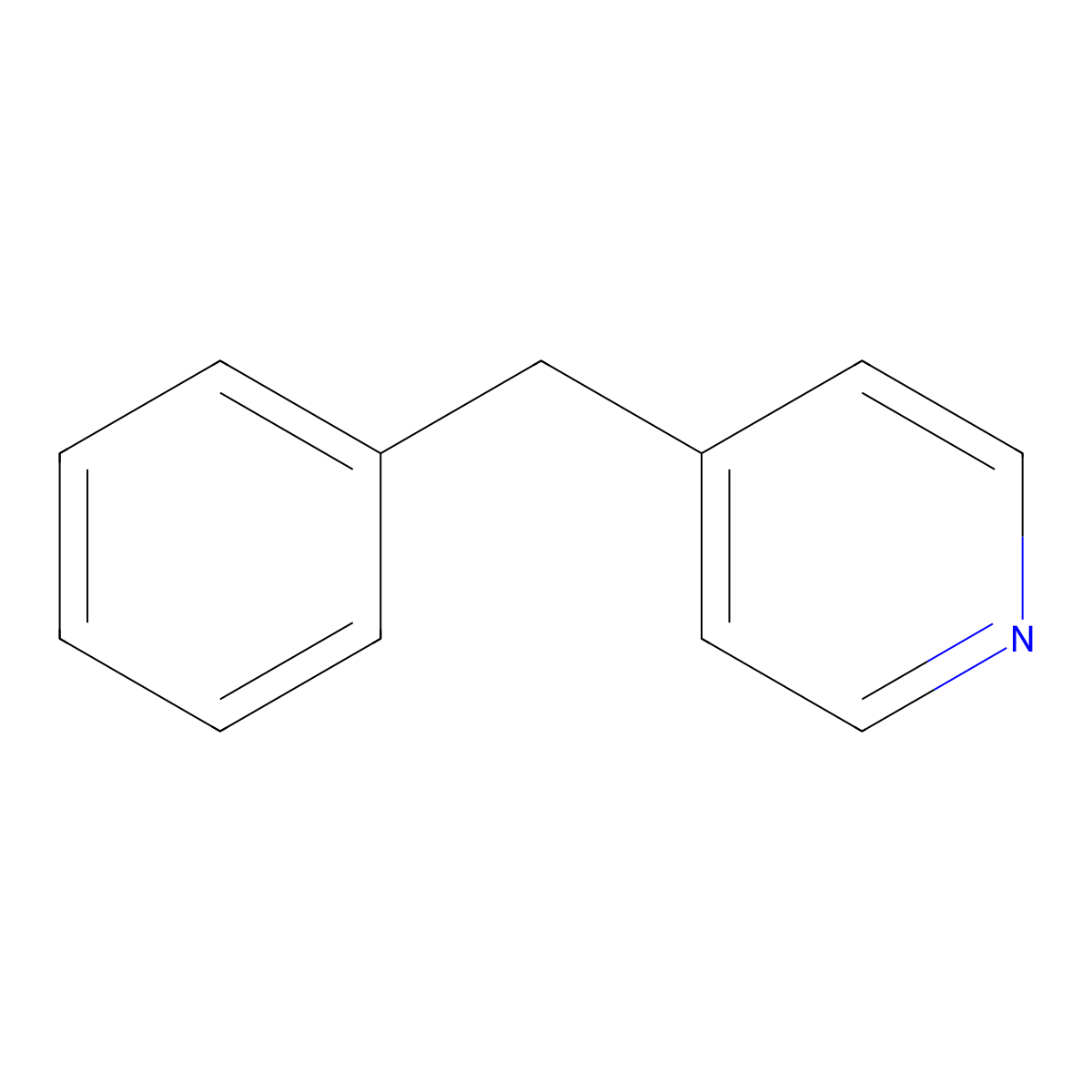 4-Benzylpyridine molecular structure, CAS 2116-65-6