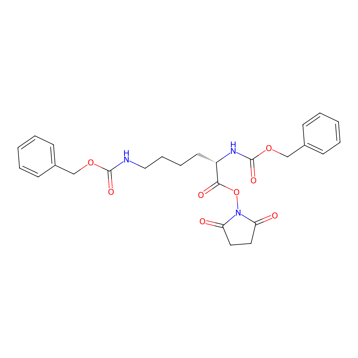 Z-Lys(Z)-OSu molecular structure, CAS 2116-83-8