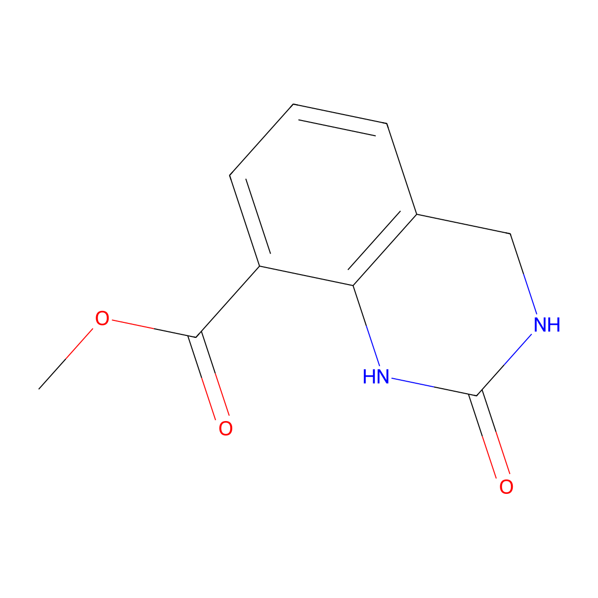 Methyl 2-oxo-1,2,3,4-tetrahydroquinazoline-8-carboxylate molecular structure, CAS 2116084-77-4