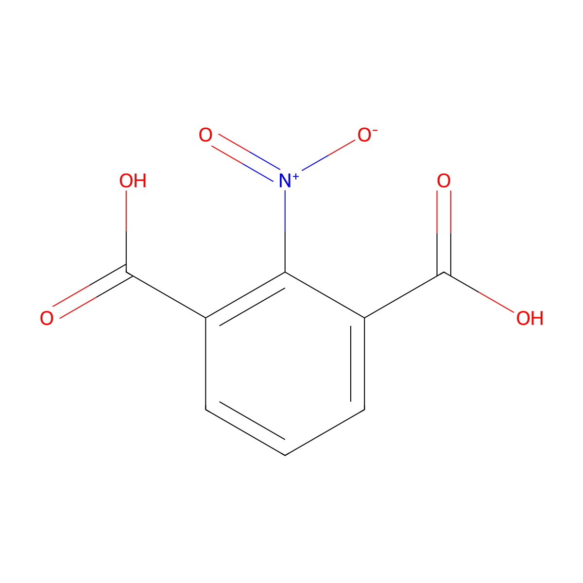 2-Nitroisophthalic acid molecular structure, CAS 21161-11-5