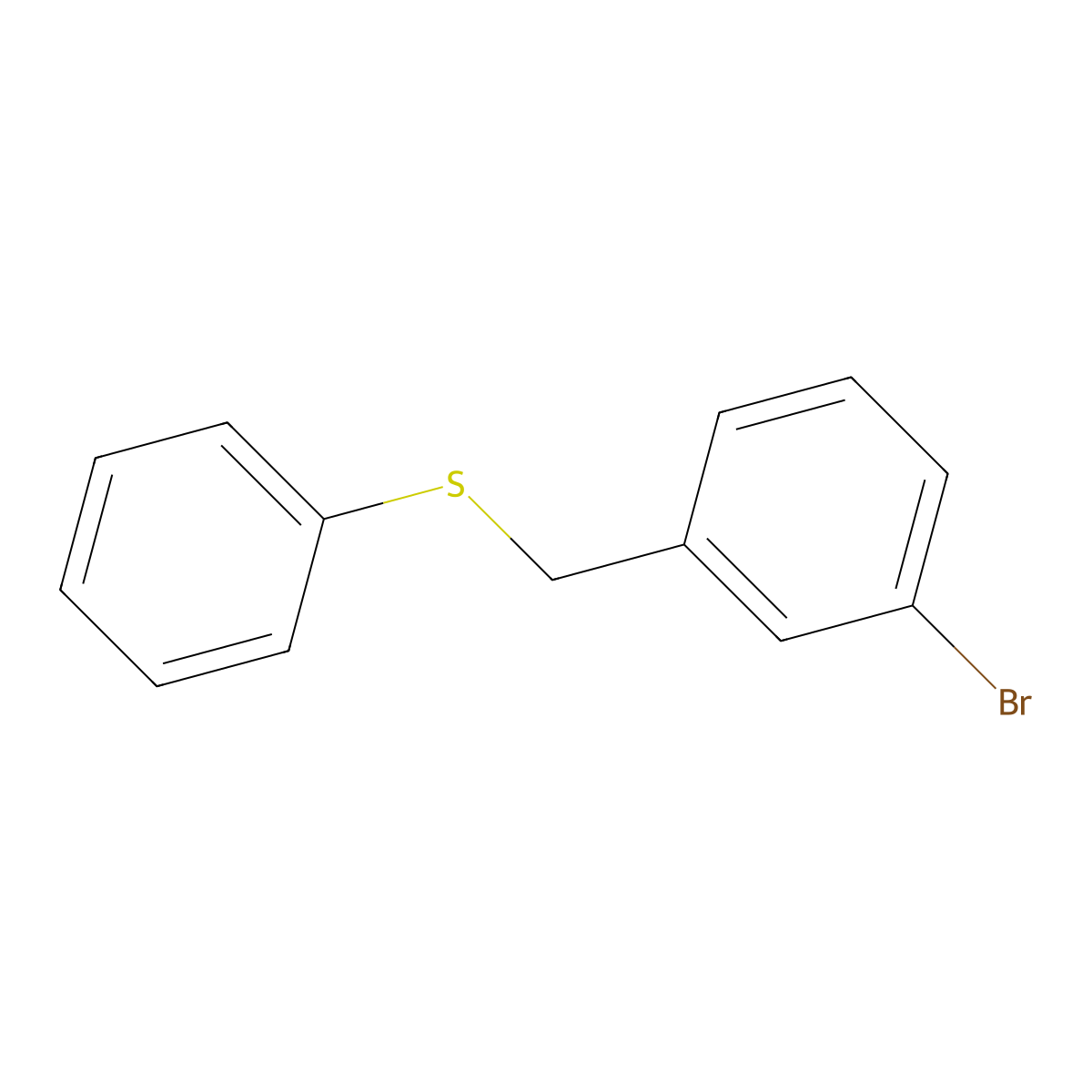 1-Bromo-3-(phenylsulfanylmethyl)benzene molecular structure, CAS 211615-07-5