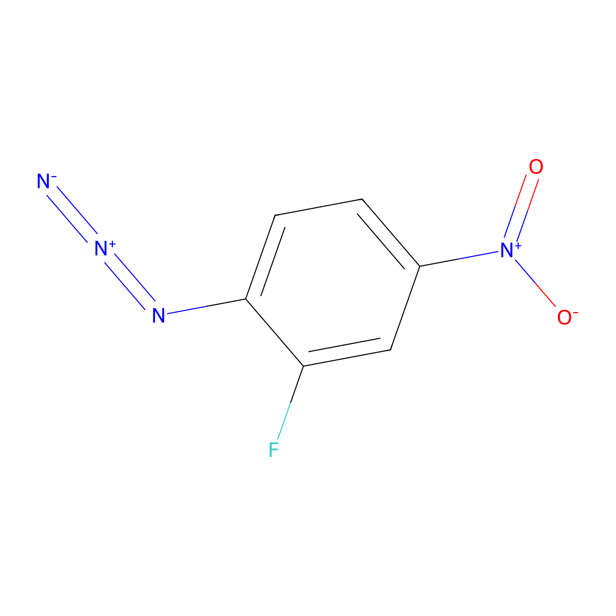 1-Azido-2-fluoro-4-nitrobenzene molecular structure, CAS 211633-85-1