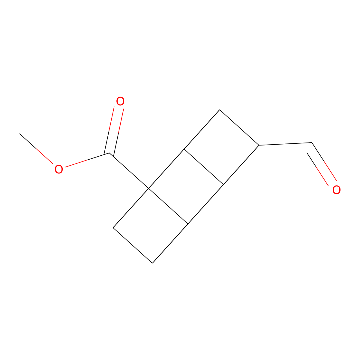 Methyl 4-formylcubane-1-carboxylate molecular structure, CAS 211635-35-7