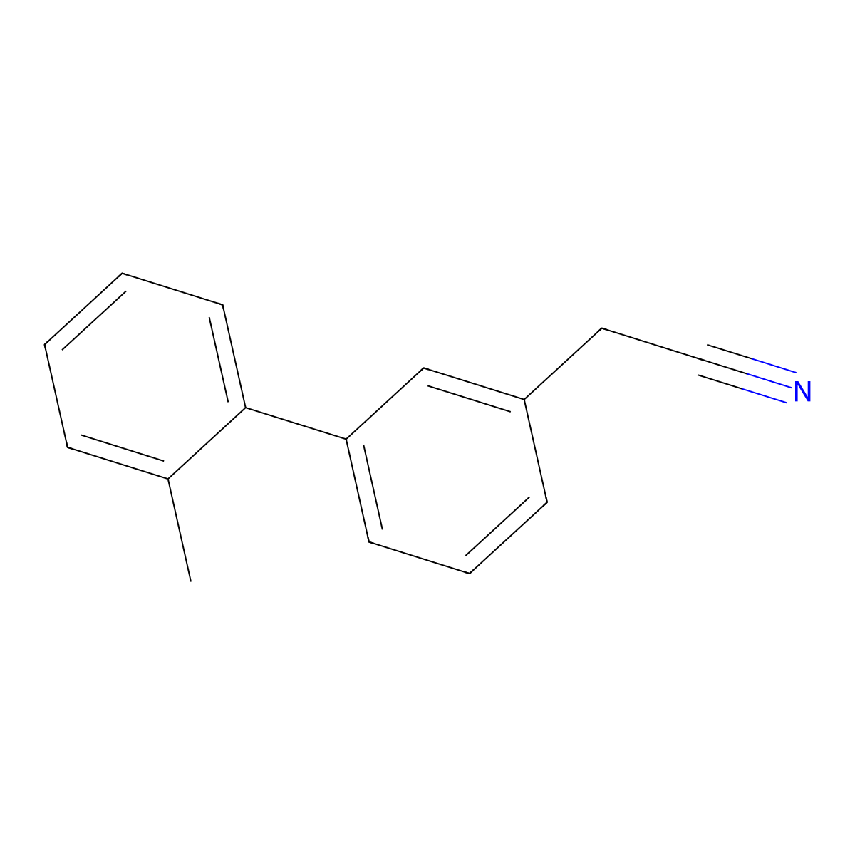2-[3-(2-Methylphenyl)phenyl]acetonitrile molecular structure, CAS 2116701-58-5