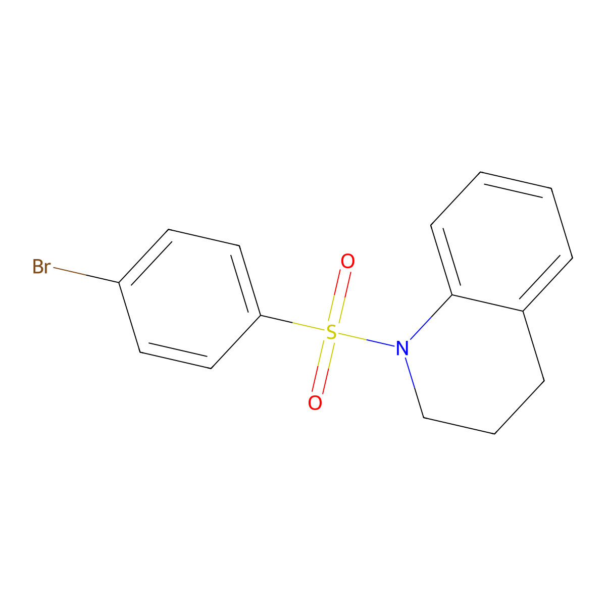 1-(4-Bromobenzenesulfonyl)-1,2,3,4-tetrahydroquinoline molecular structure, CAS 211675-82-0